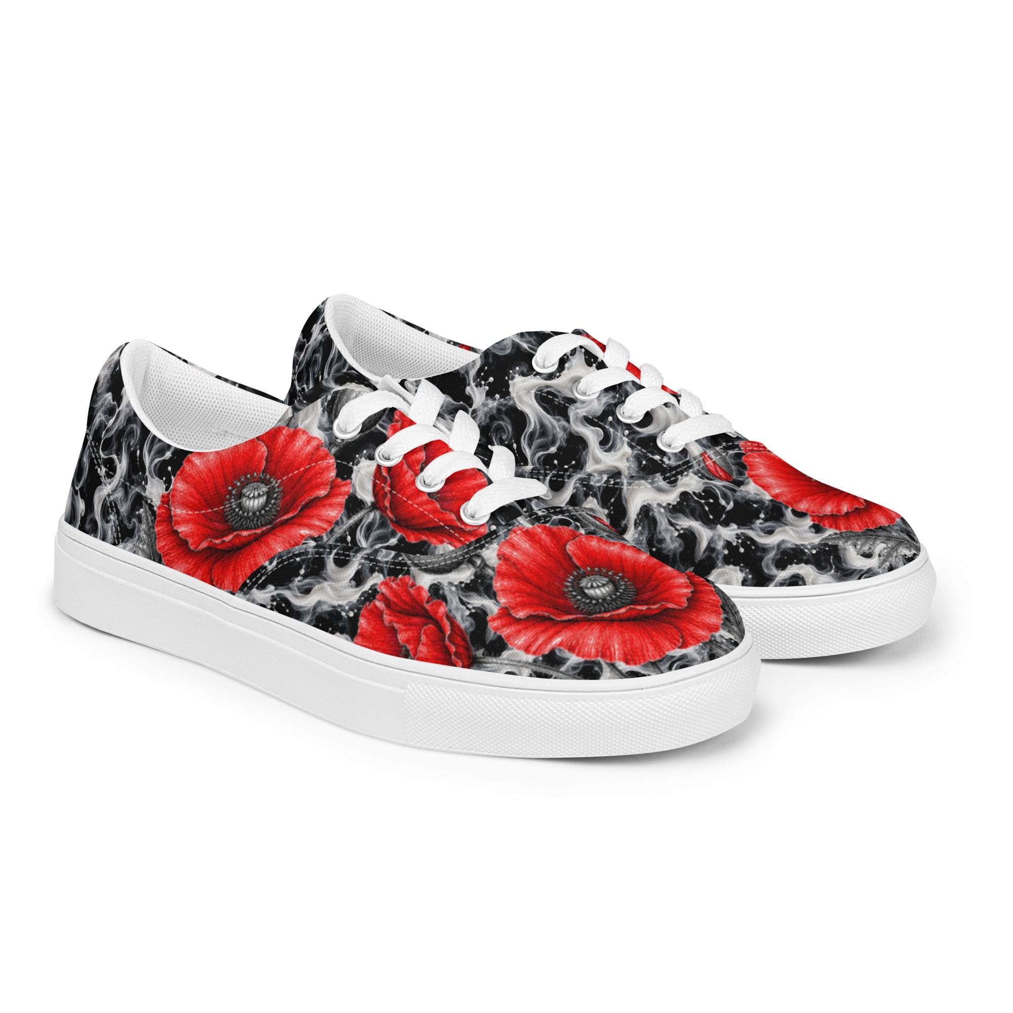 Opium - Women’s lace-up canvas shoes
