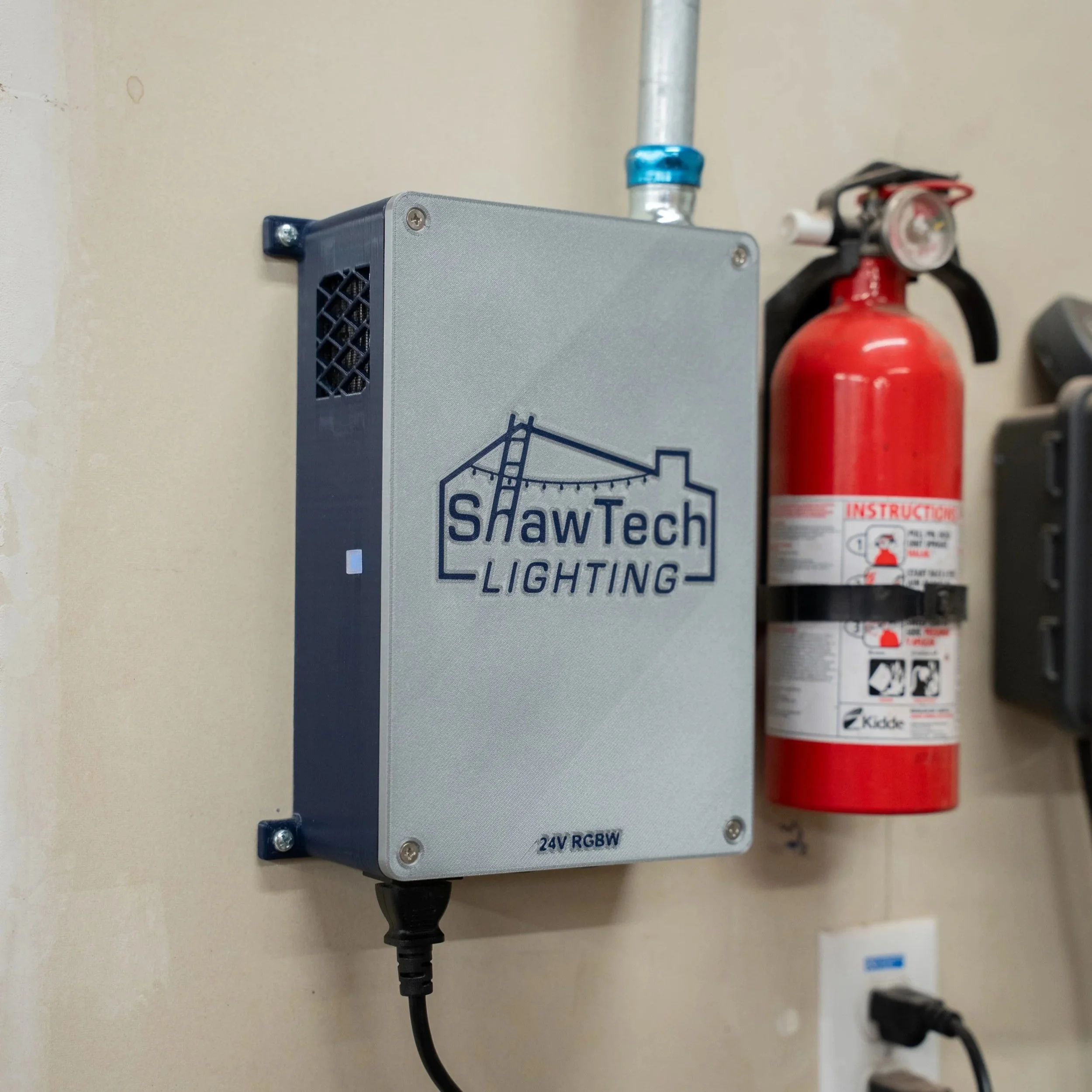 Professional outdoor lighting control system used for permanent LED installations in Utah homes.