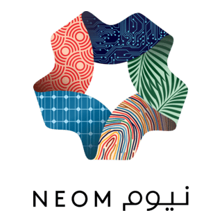 A pentagon shape composed of five different patterned sections, each with a distinct abstract design and color.