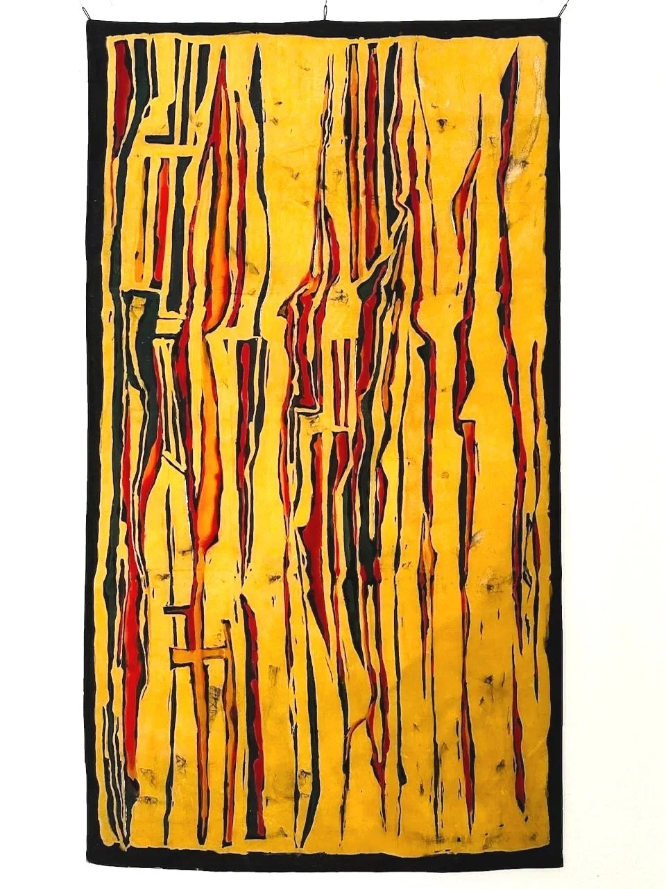 Fault Lines, textile artwork by Viktória Ligro, 2026