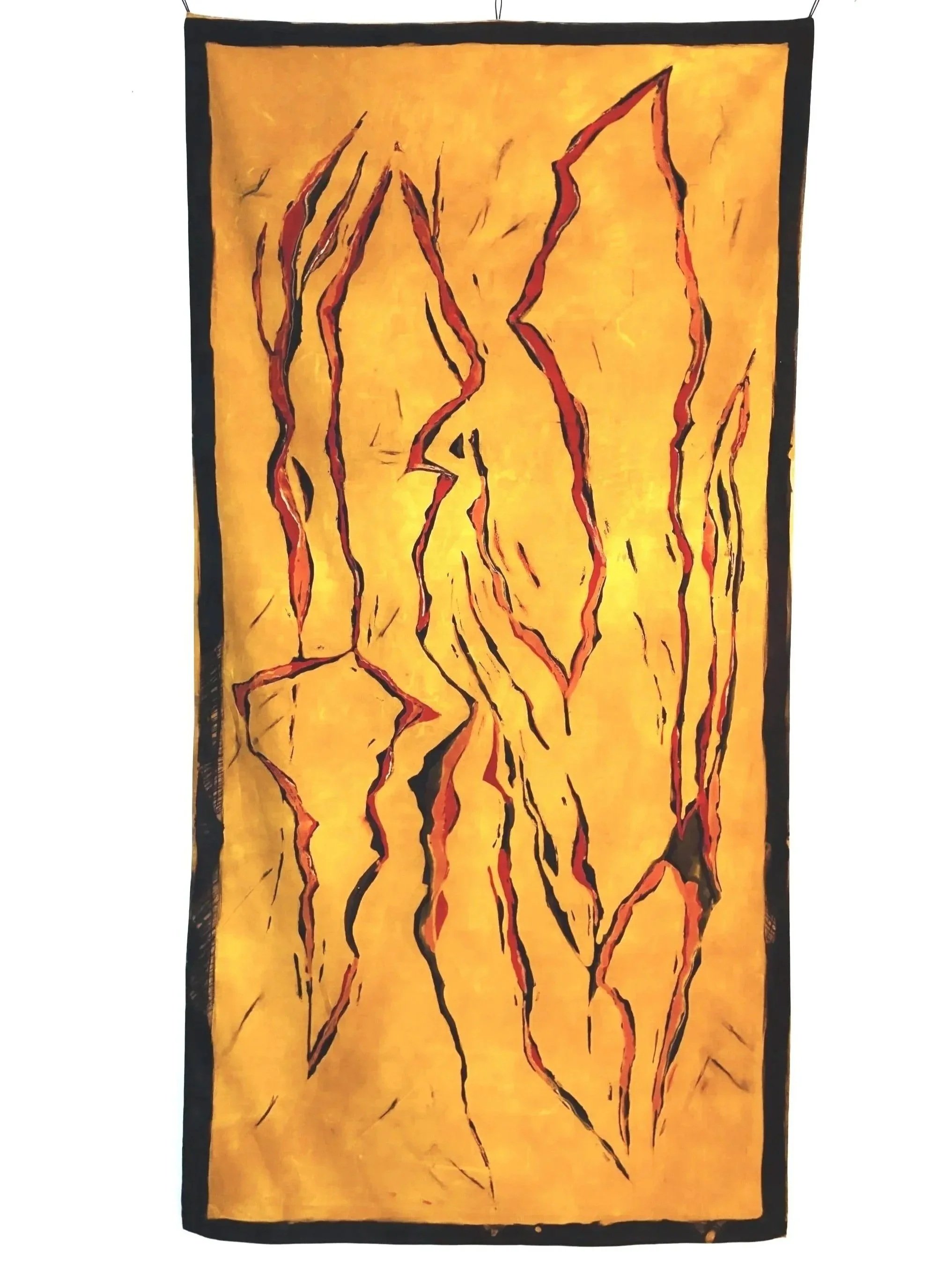 The Gold, textile artwork by Viktória Ligro, 2026