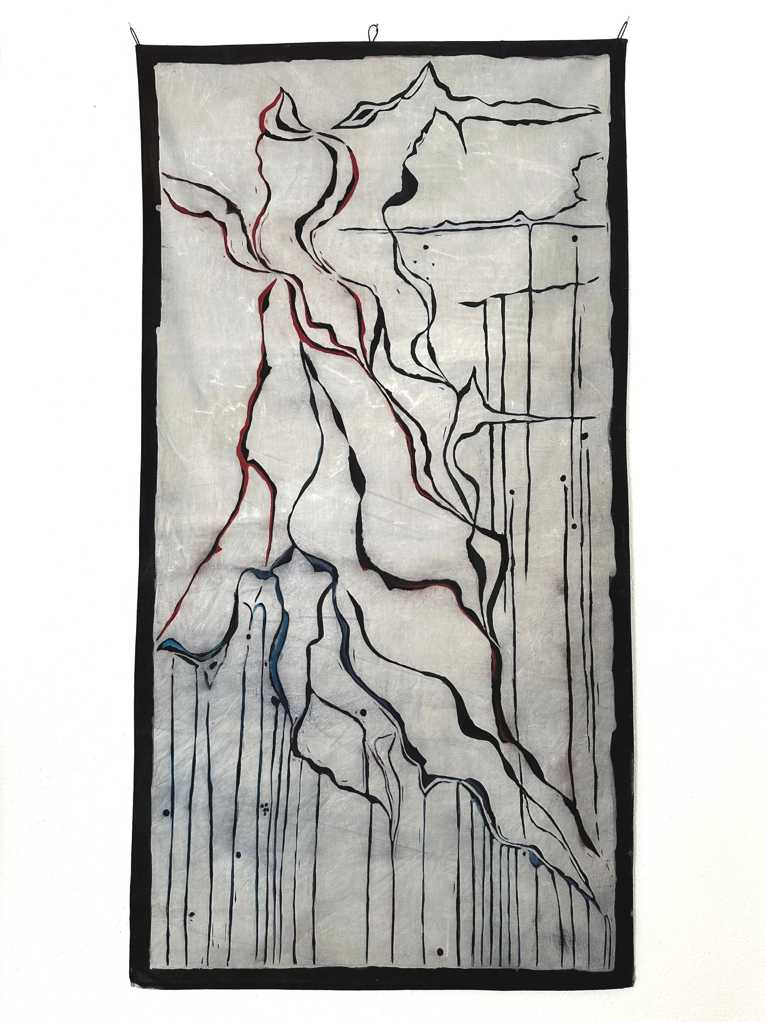 Unbinding, textile artwork by Viktória Ligro, 2026