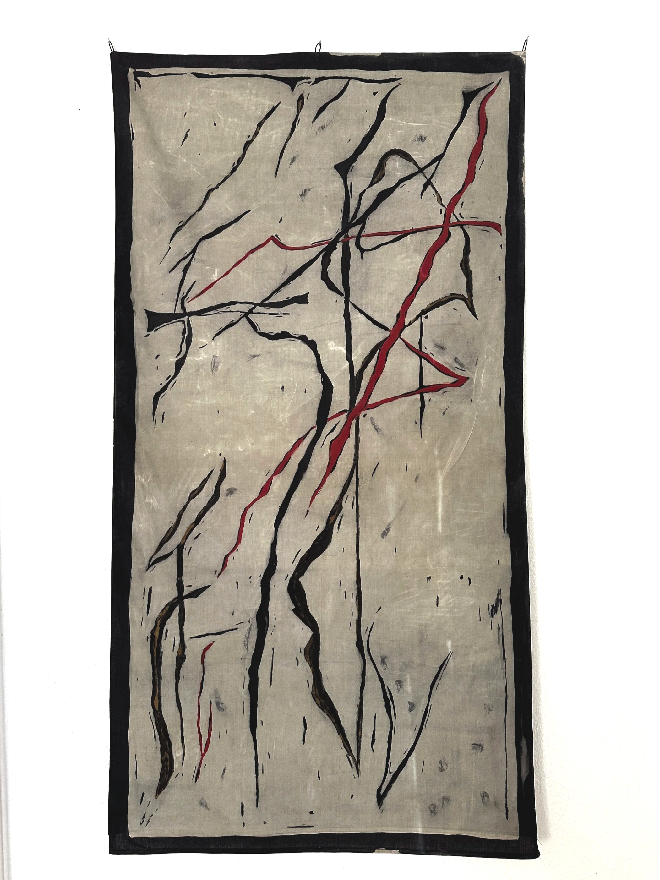 The Curse, textile artwork by Viktória Ligro, 2026