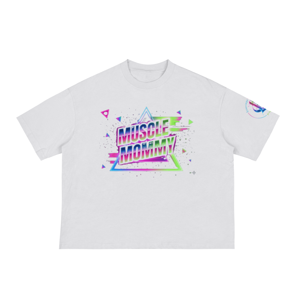 Neon Muscle Mommy White Crop Front.png