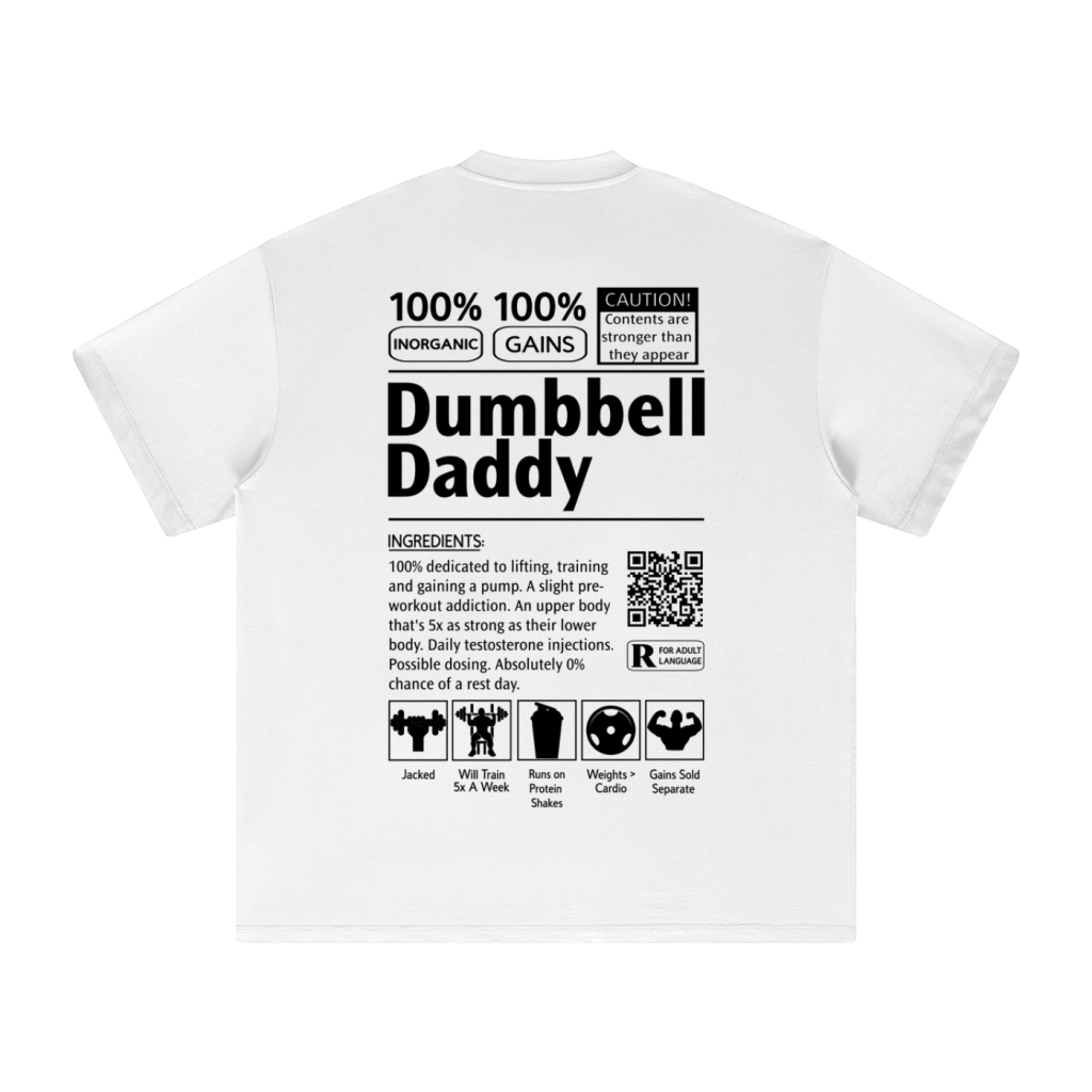 Dumbbell Daddy White Back.png