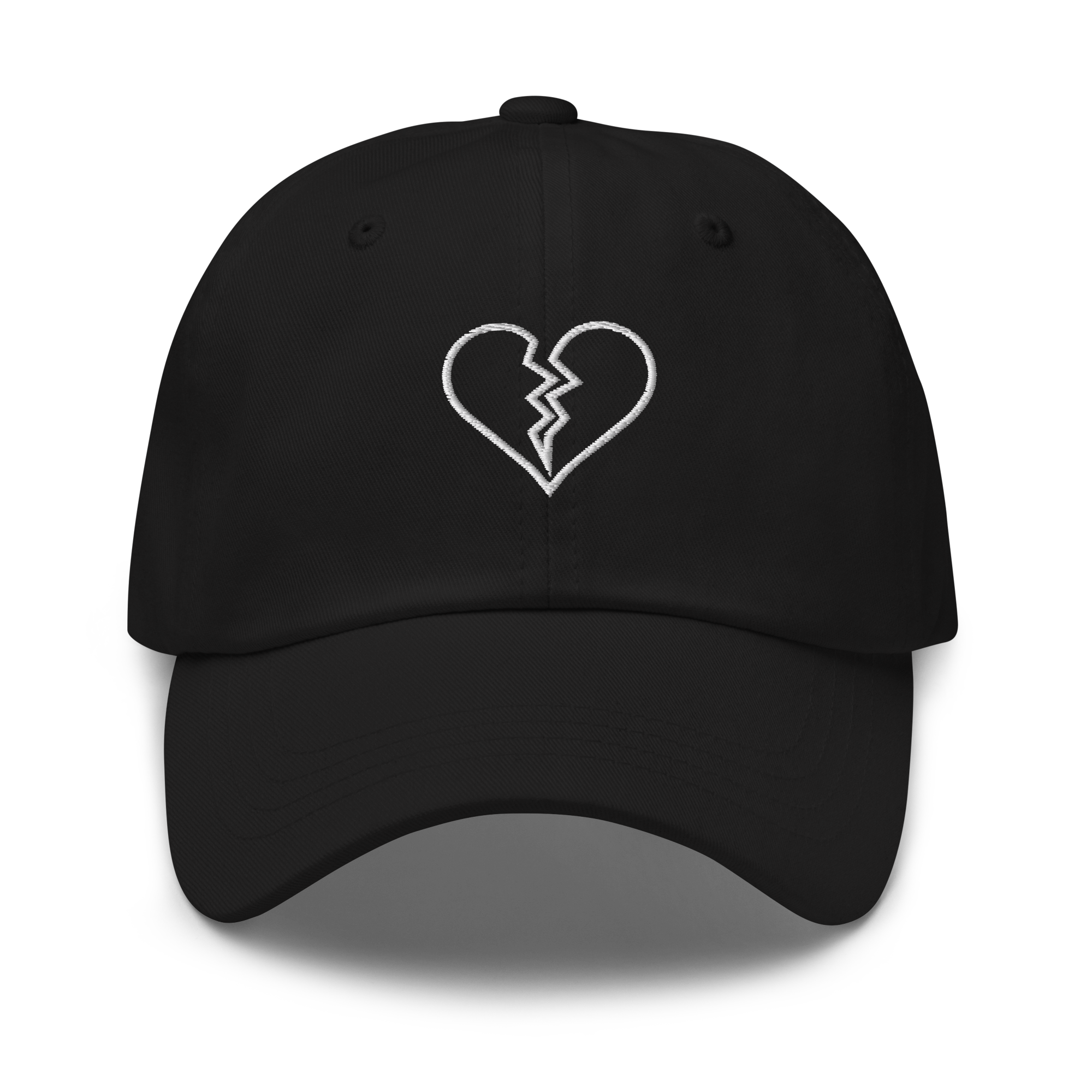 Black Broken Heart Hat