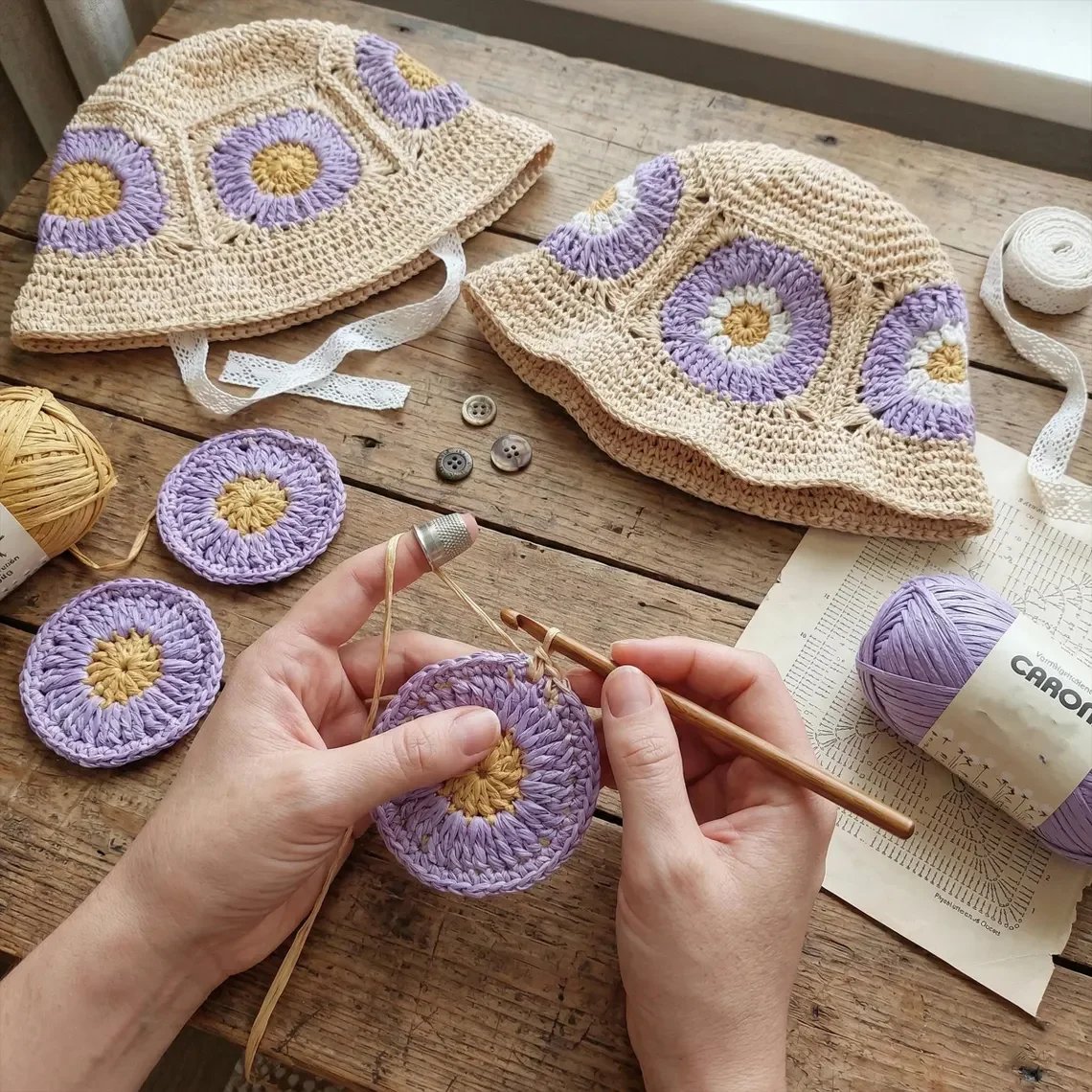 Crochet Baby Sun Hat – Handmade