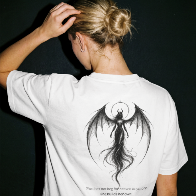 'Seraph in Silence' Anchor: Oversized tee