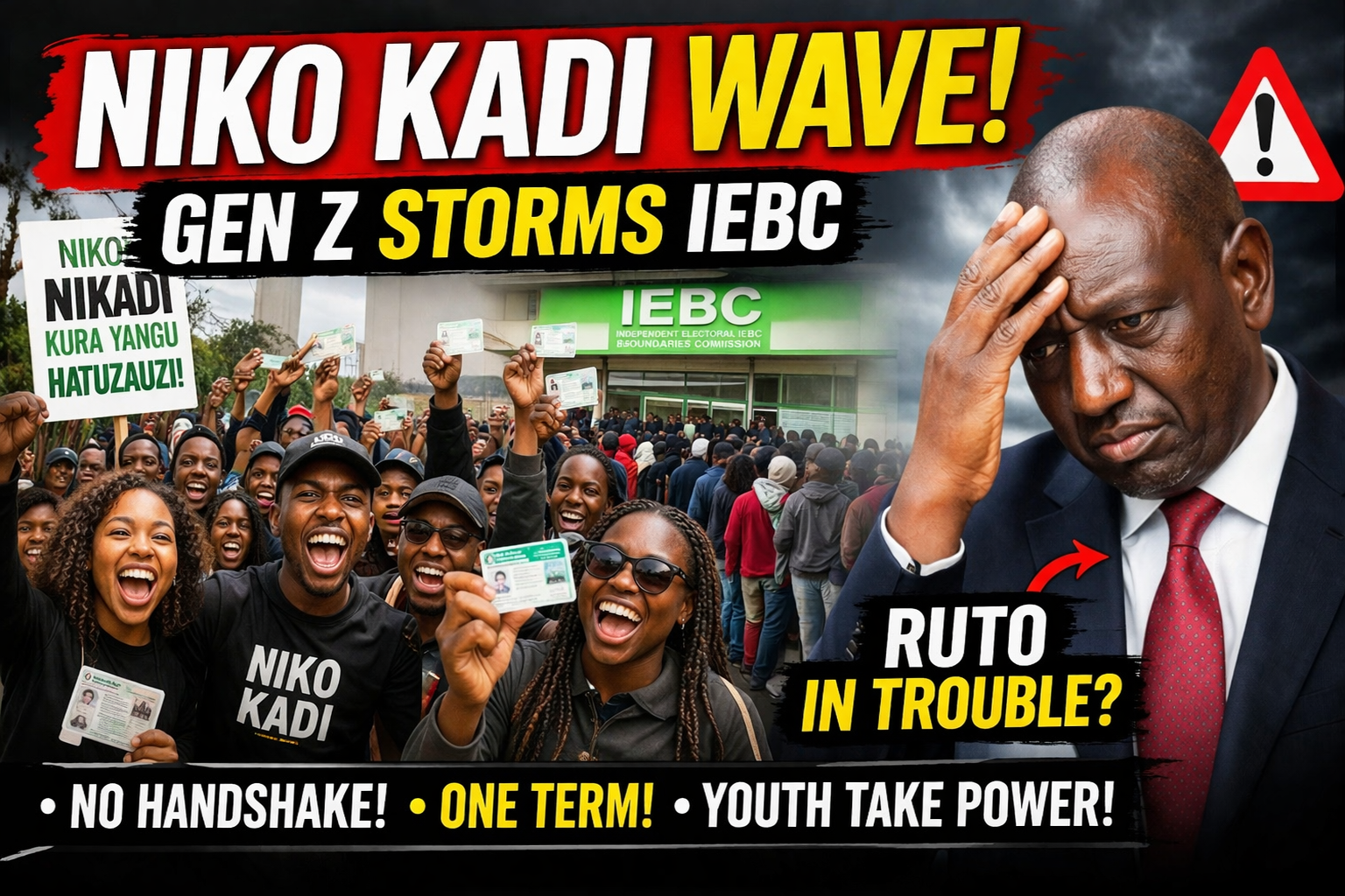 🚨 NIKO KADI WAVE! Gen Z FLOODS IEBC – Is Ruto Facing a Political Headache? | Sikiliza TV Ep 25