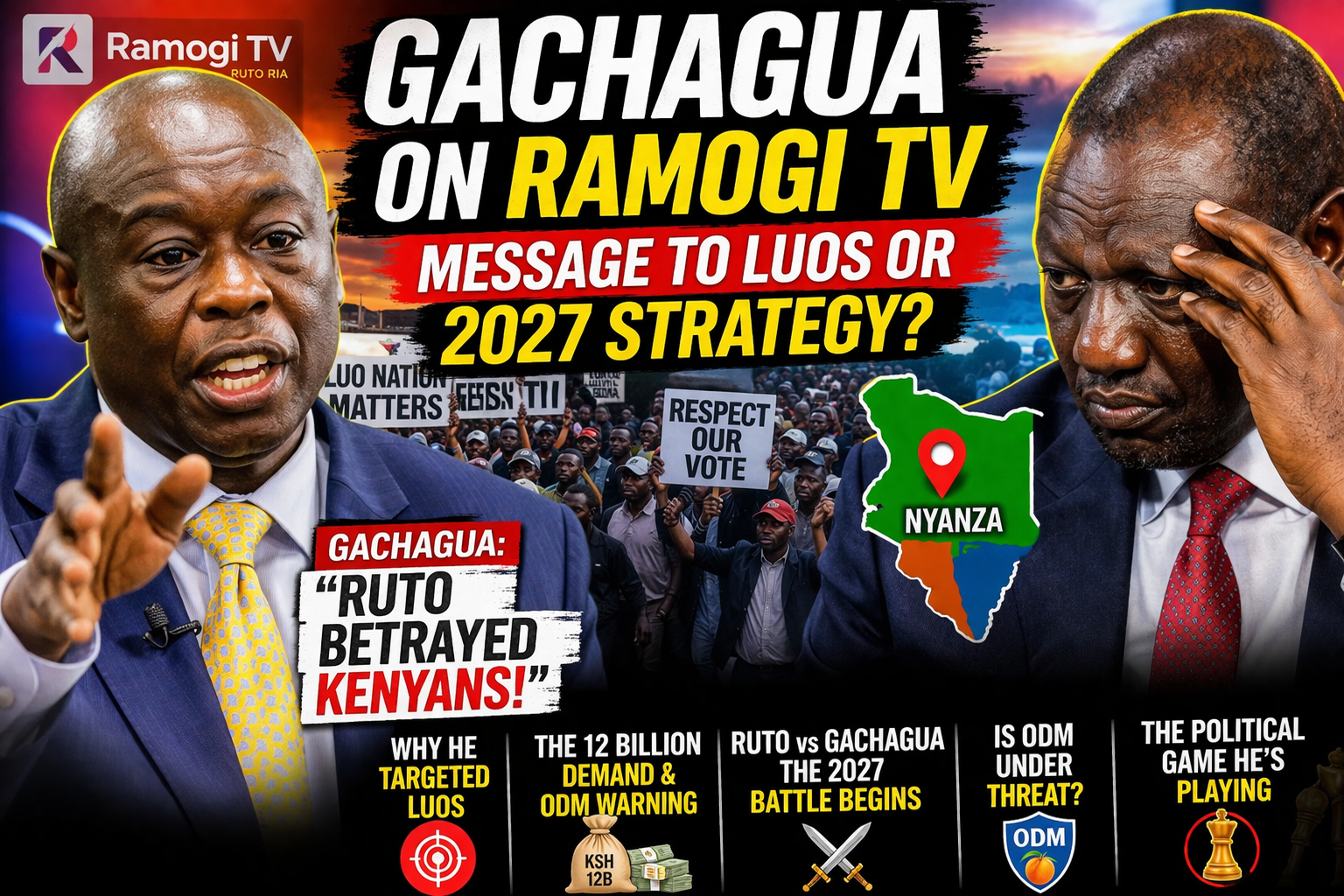 &nbsp;🚨 Gachagua Targets Luos on Ramogi TV – Reconciliation or 2027 Strategy? | Sikiliza TV Ep 26 🇰🇪