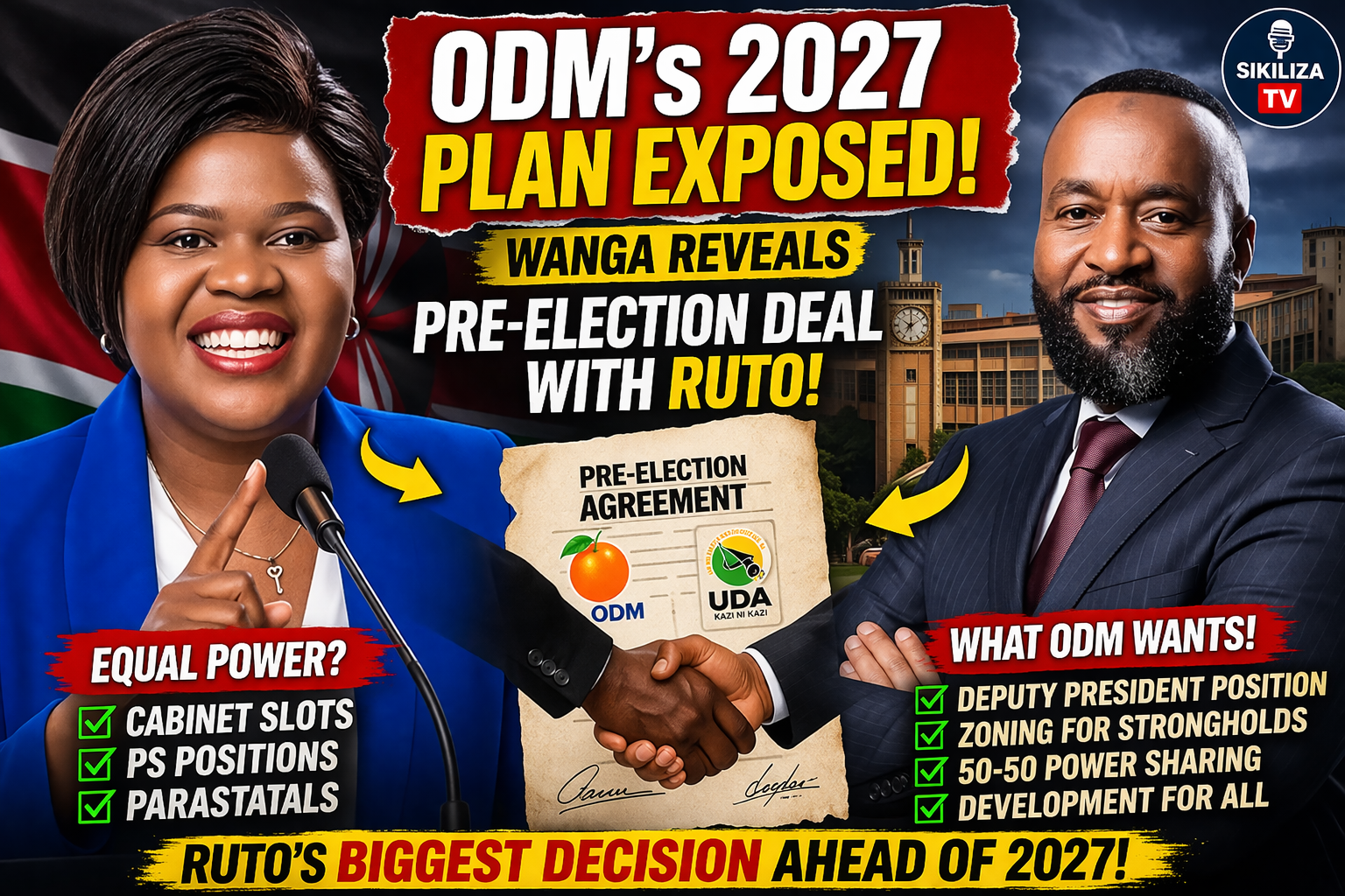 🚨Governor Gladys Wanga Reveals ODM’s Pre-Election Plan with President Ruto | Sikiliza TV Ep 31 🇰🇪