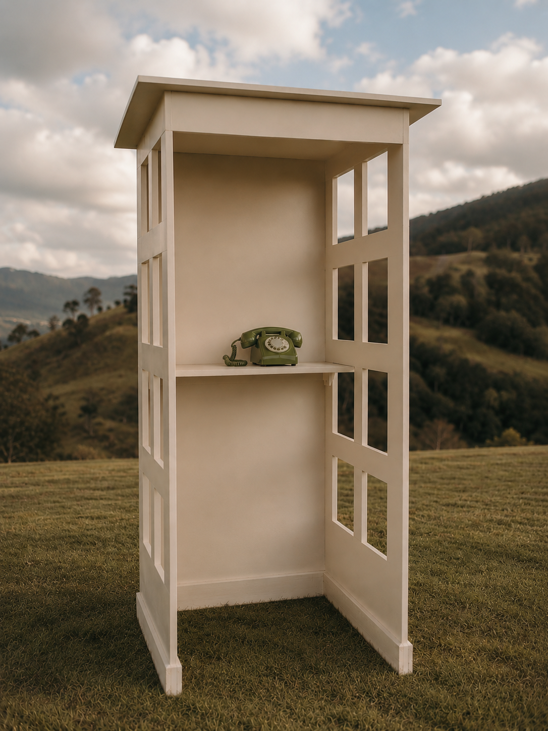 Phone Booth Structure - Note, does not include audio guest book itself