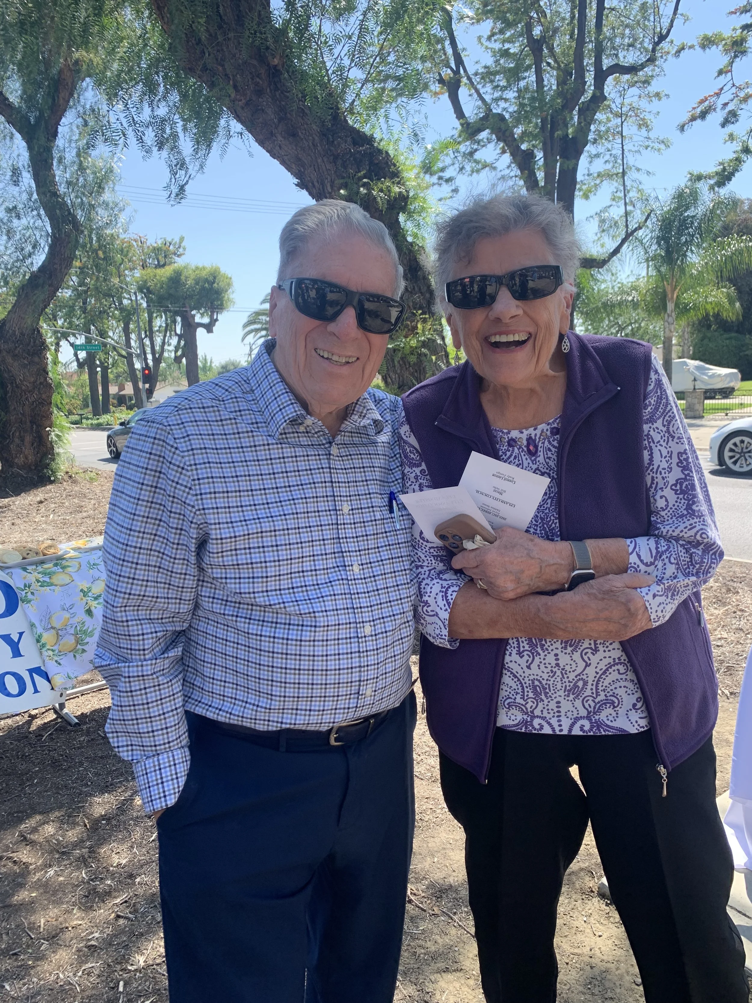 Former mayor Ray Musser and his wife Fern