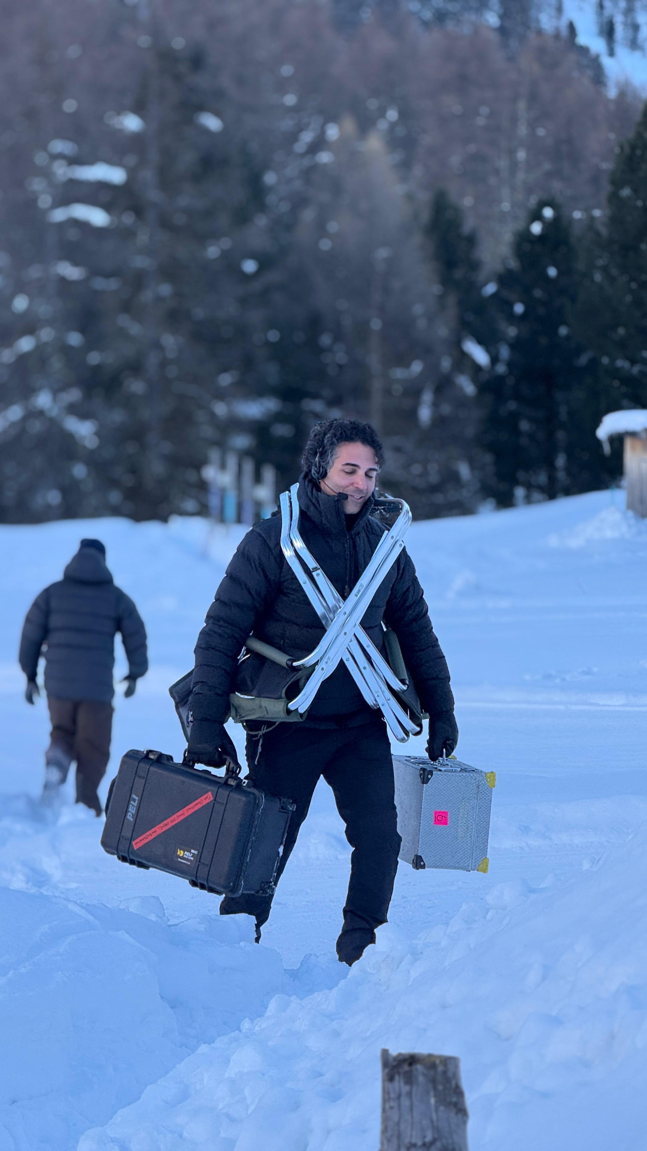 Film shoot in the Swiss Alps by AM Production