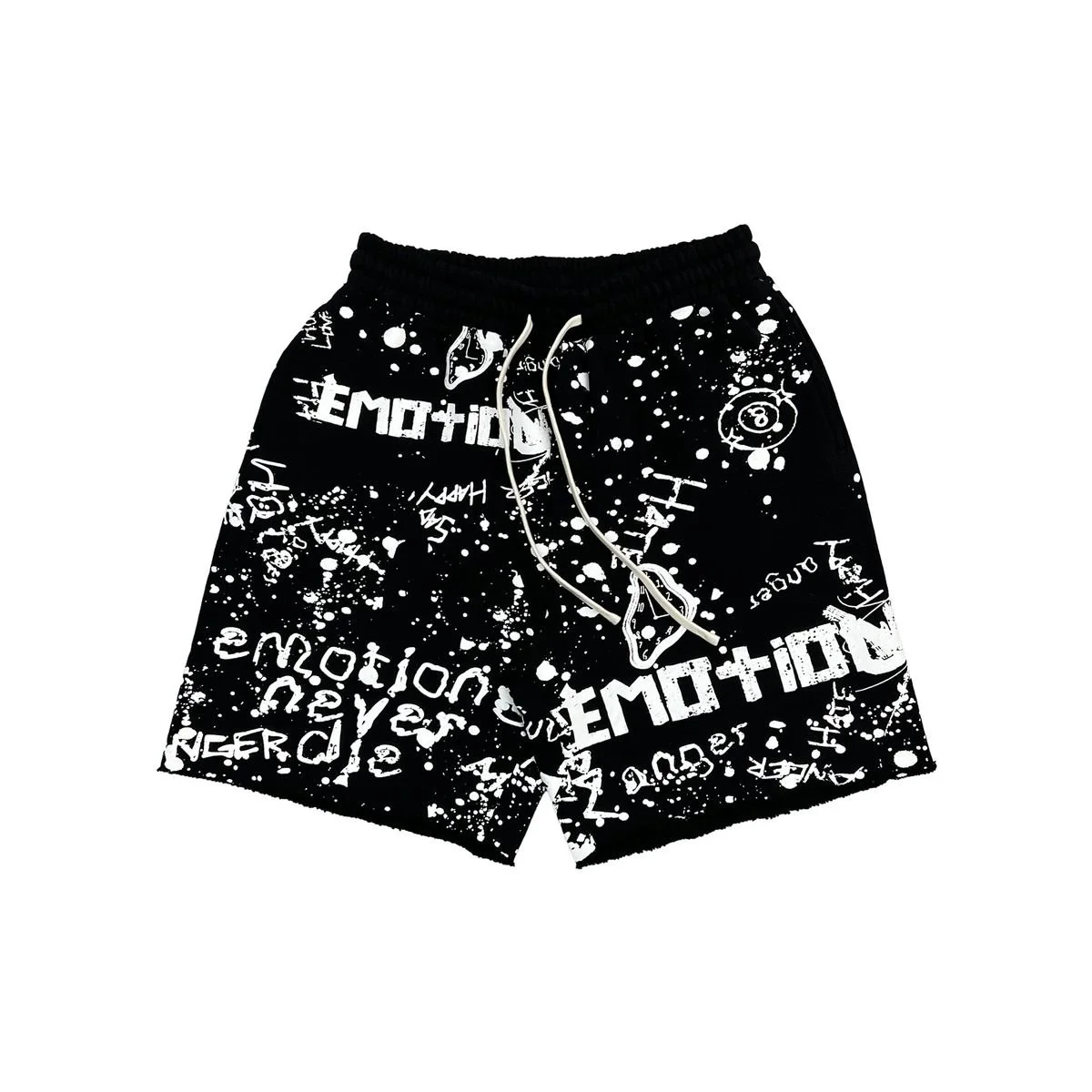 Black 'Graffiti' shorts