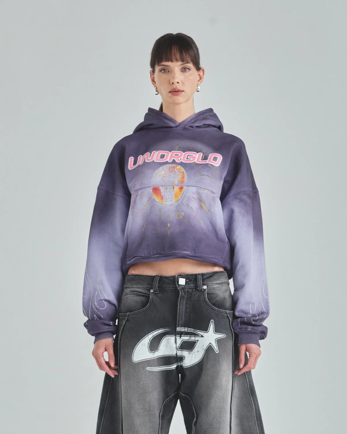 UNERGOLD Radiant Boxy Fit Hoodie Faded Purple