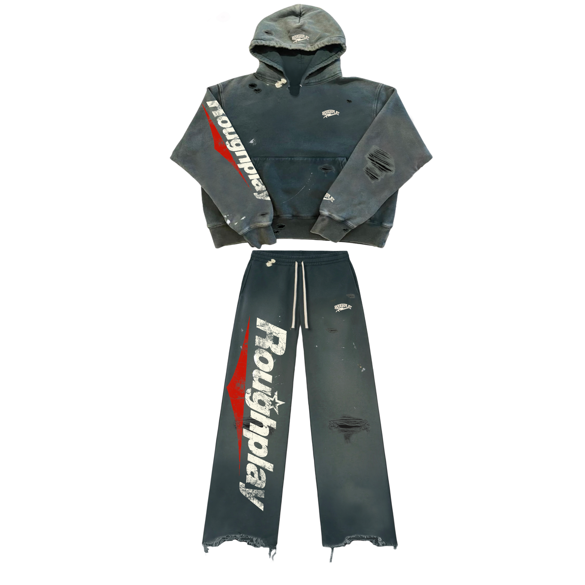ROUGHPLAY GREEN/RED STRAIGHT LEG SET