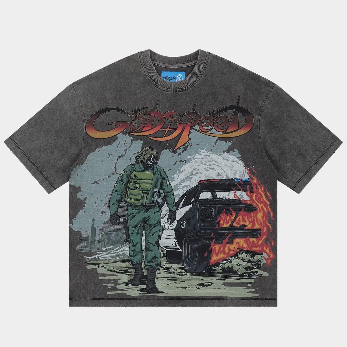 KHAOS T-shirt NG (Grey Wash)