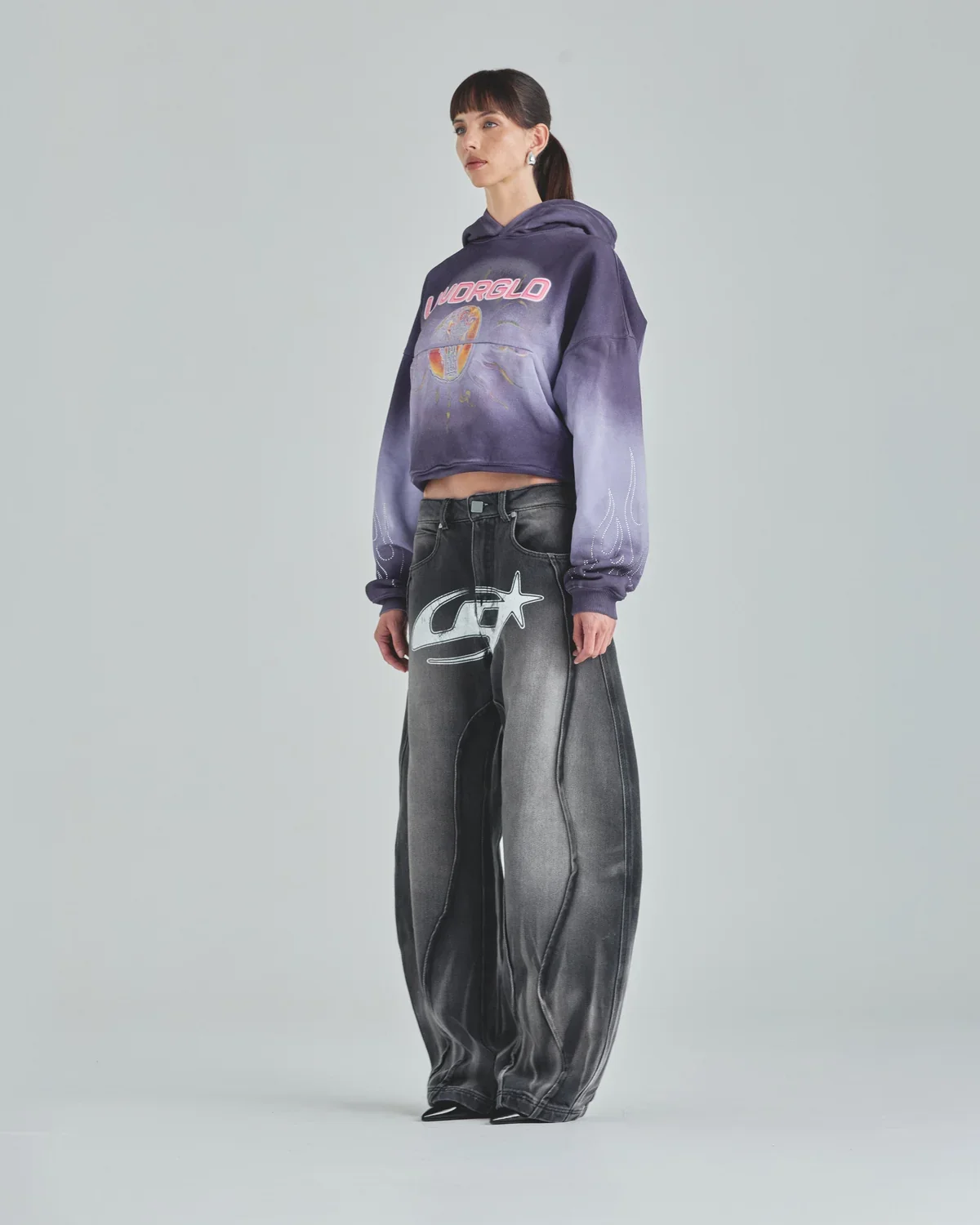 UNDERGOLD Barrel Vein Jean Washed Black