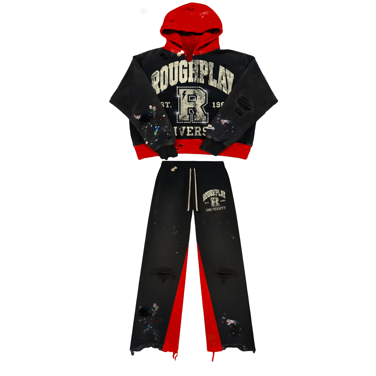 ROUGHPLAY BLACK/RED TWO TONE SET