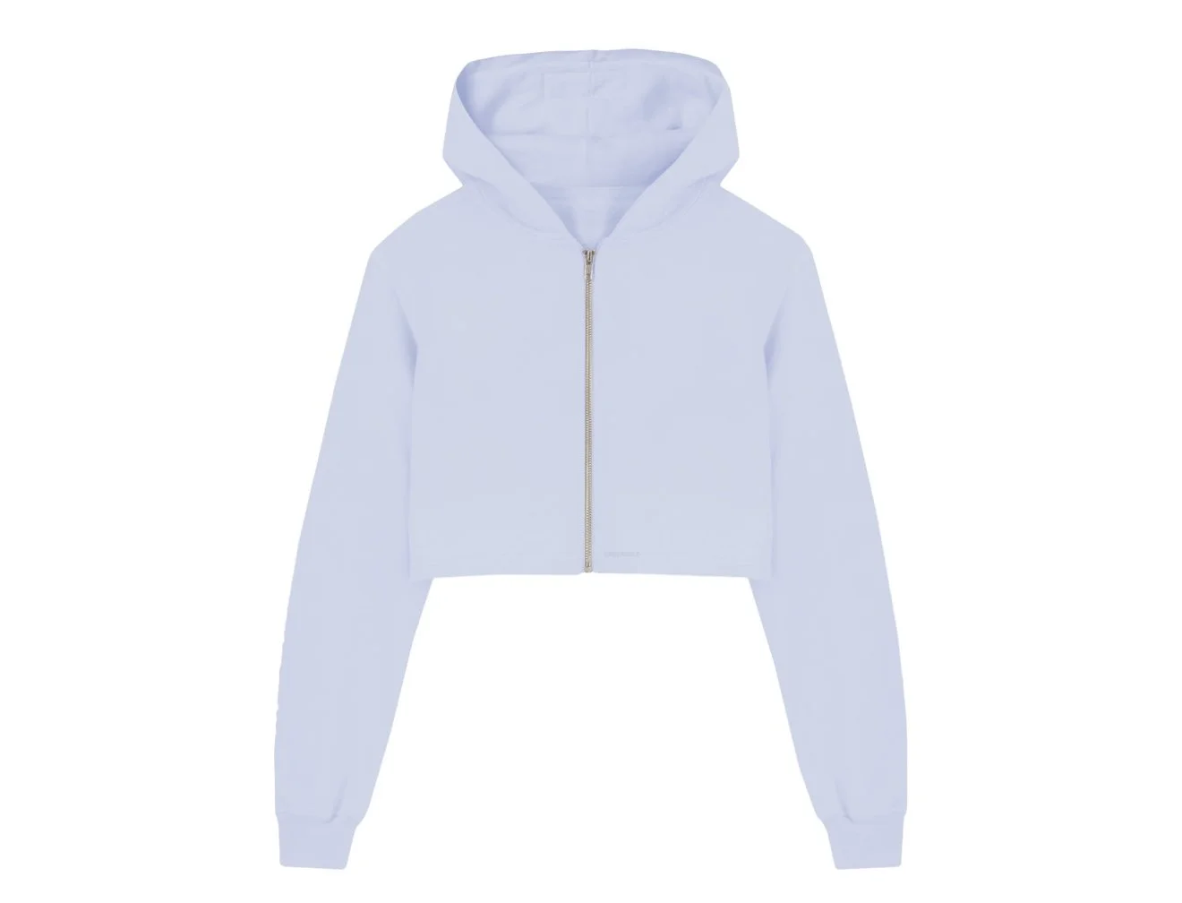 UNDERGOLD LIGHT BLUE CROPED HOODIE