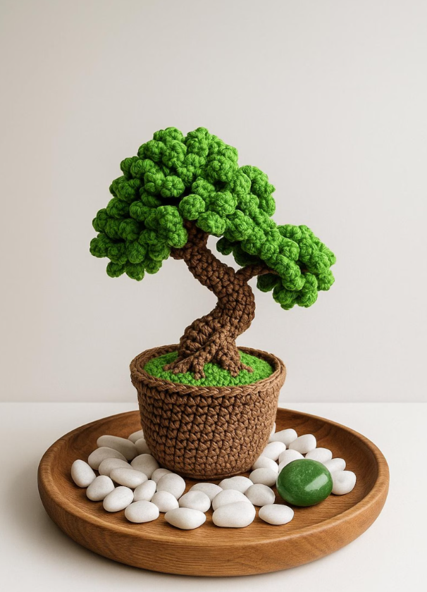 Handmade Crochet Bonsai Plant