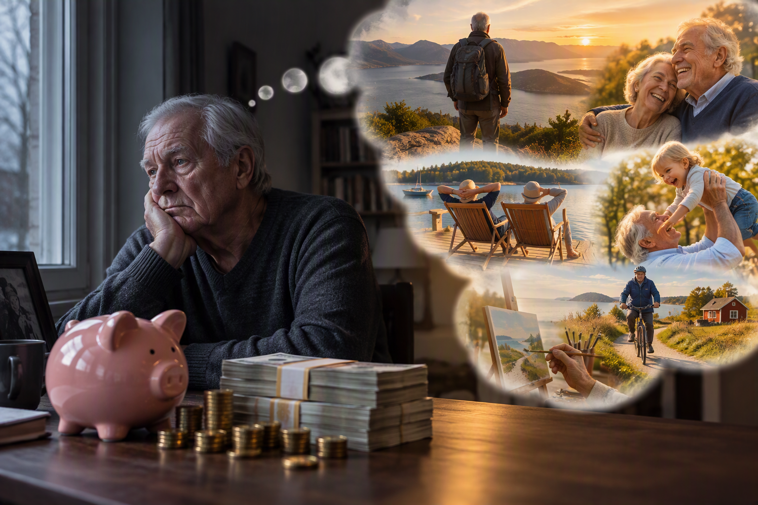 Du kan ha millioner i pensjon og likevel få en fattig alderdom