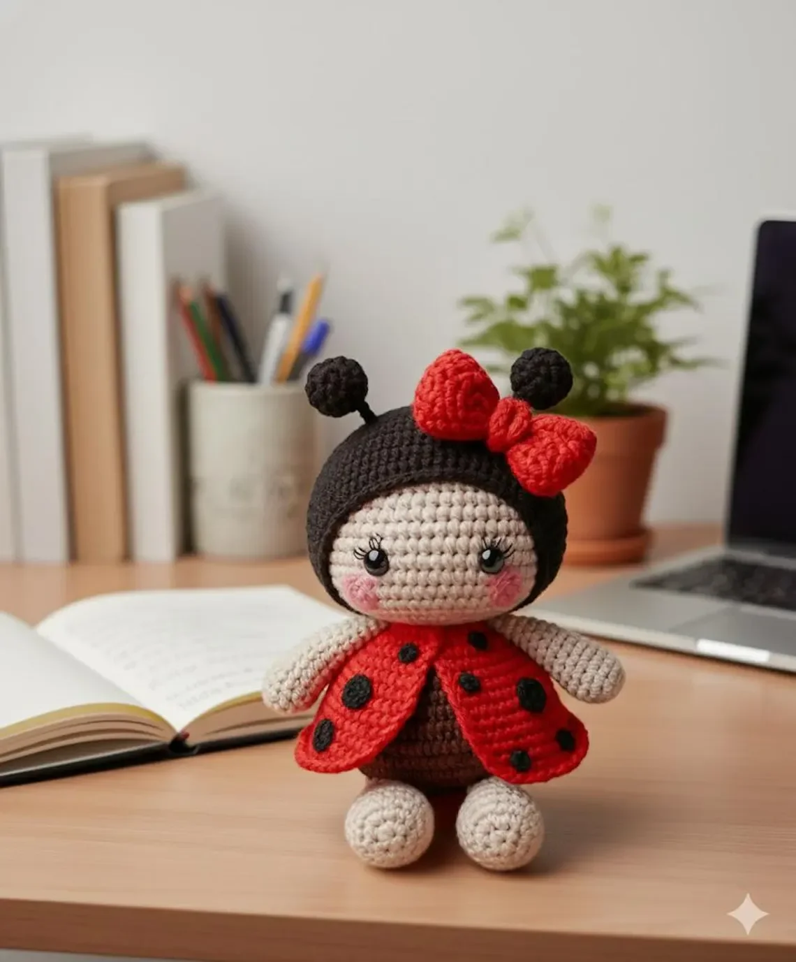 Crochet Ladybug Doll – Handmade Amigurumi