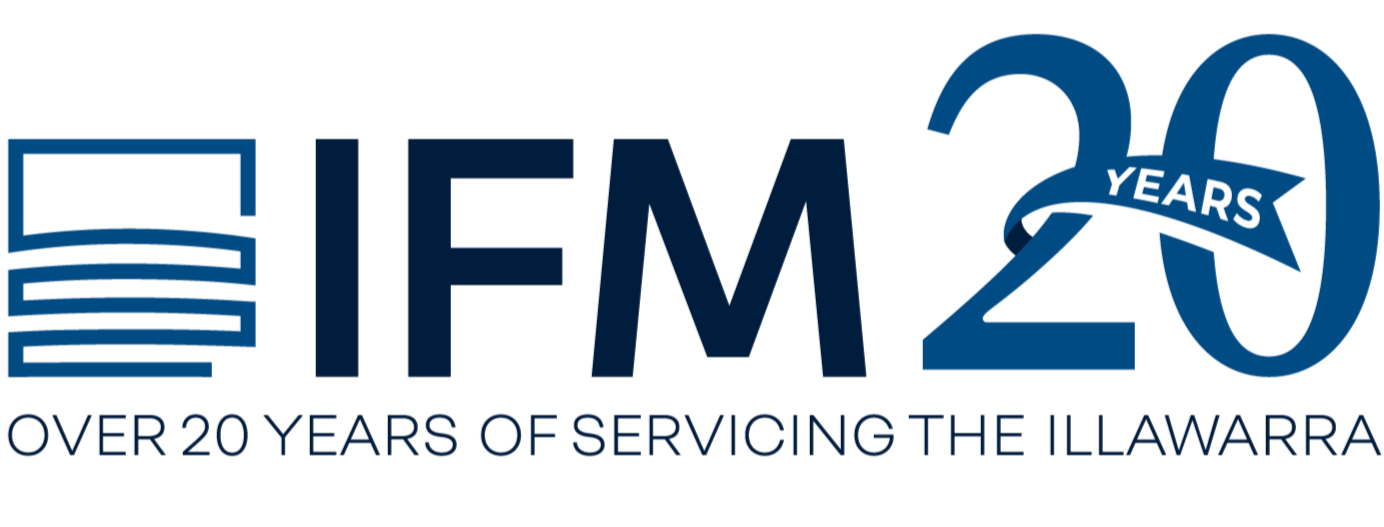 Logo commemorating 20 years of service with design elements including a stylized number 20, a ribbon with the word 'YEARS', and decorative text.