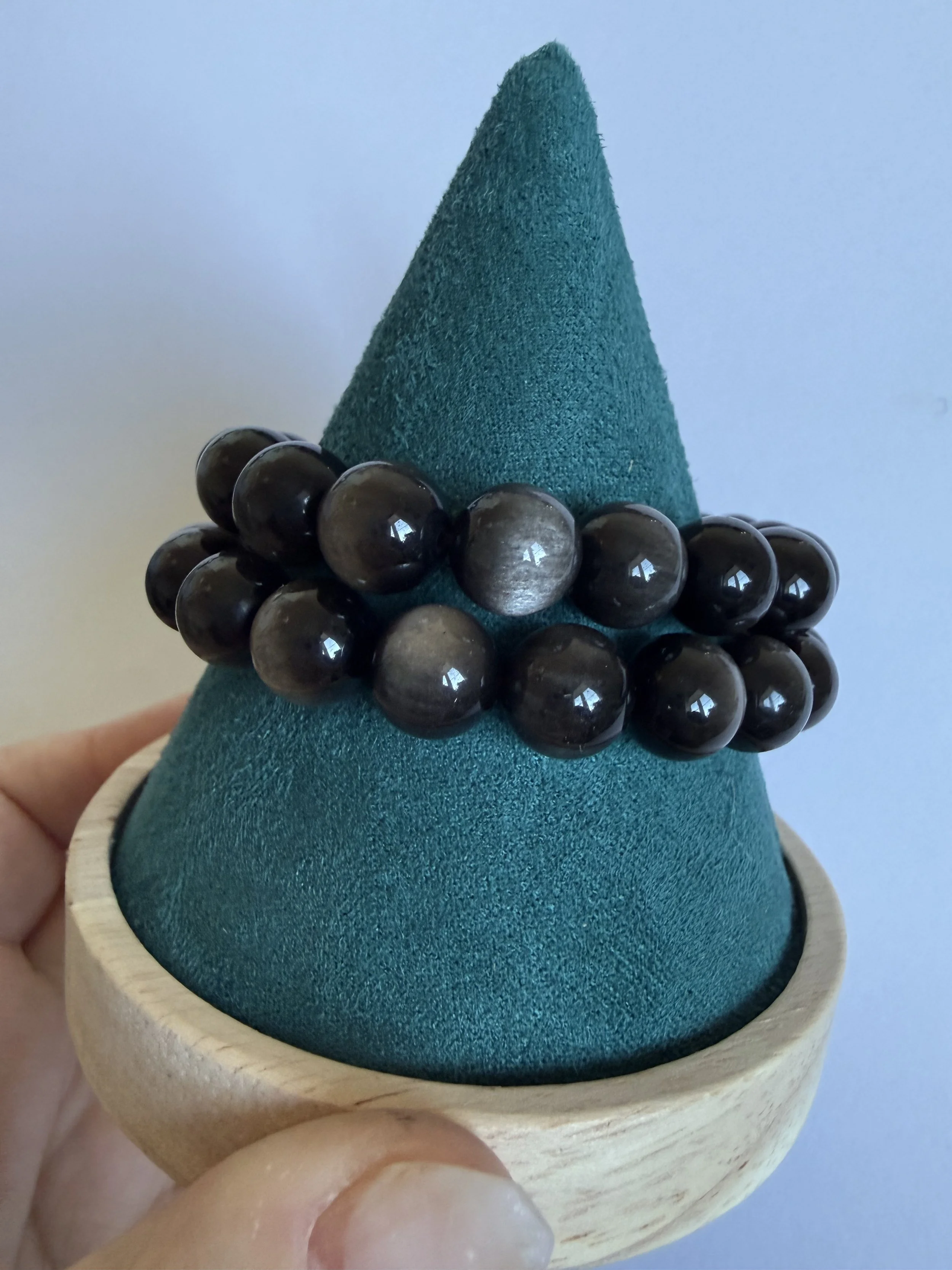 Silver Sheen Obsidian - 10mm Bracelet