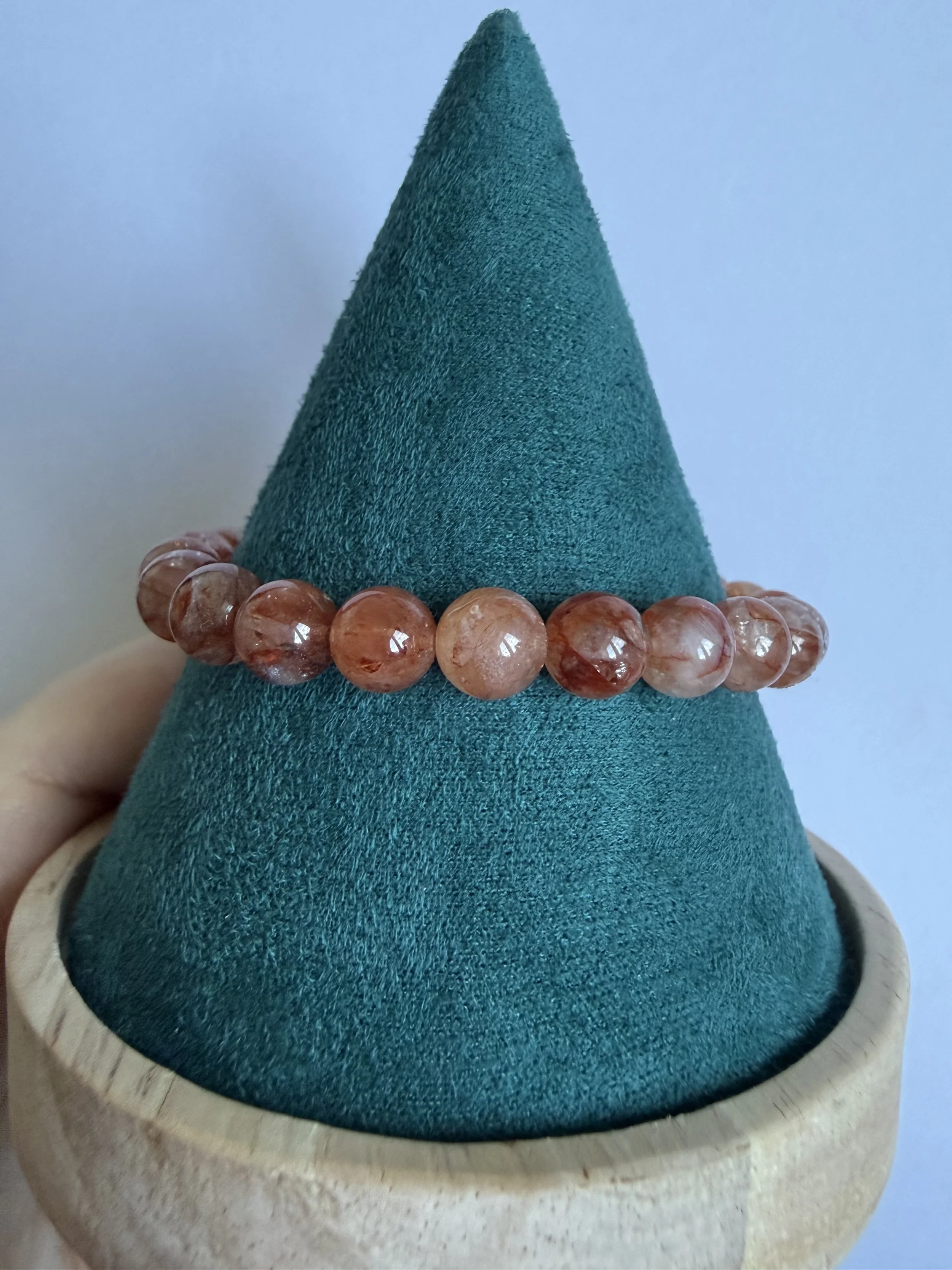 Fire Quartz - 6mm Bracelet