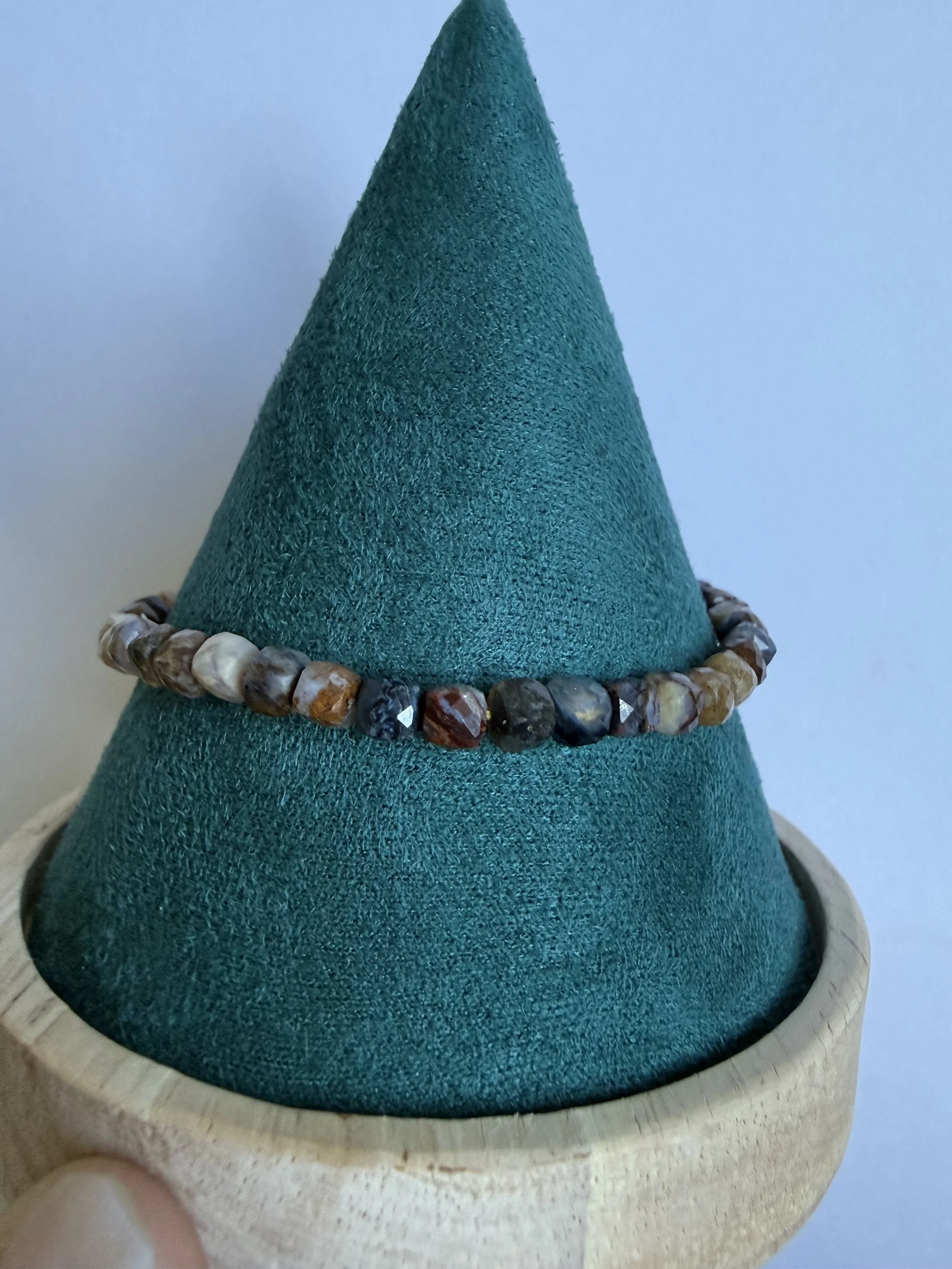 Petersite - 4mm Faceted Bracelet