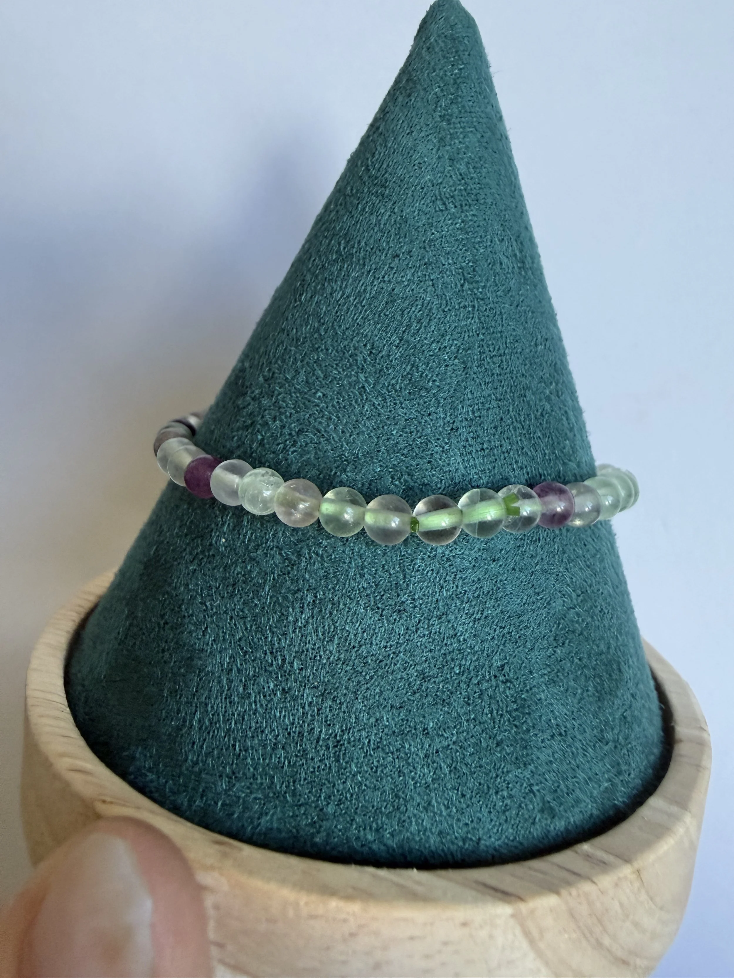 Fluorite - 3mm Bracelet