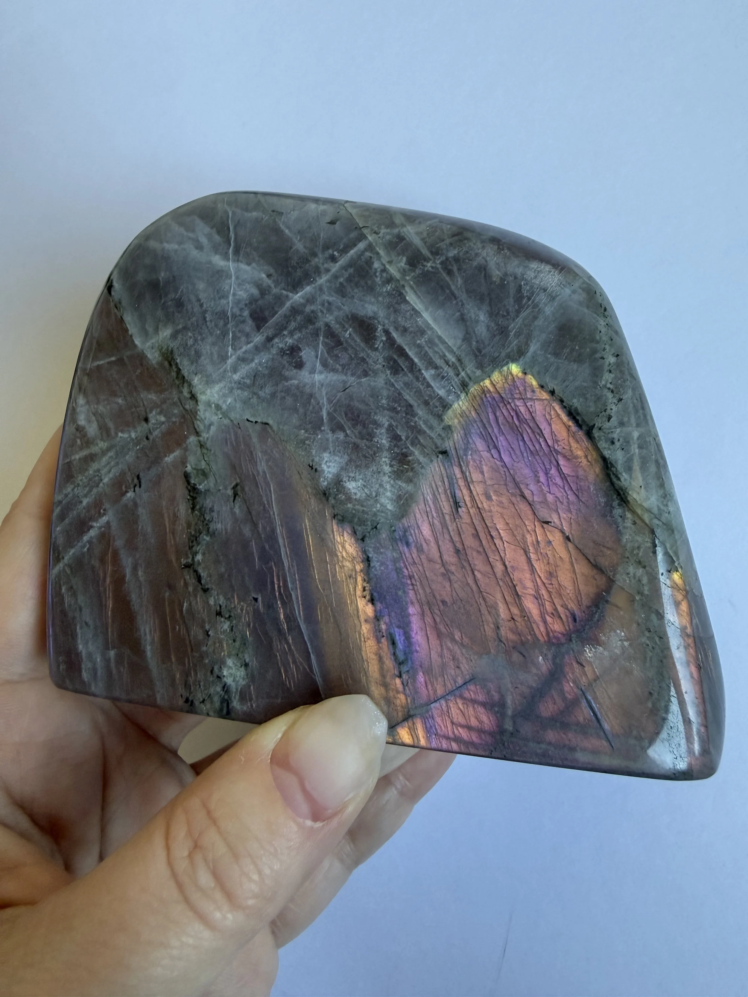 Labradorite Freeform (D) - Purple/Gold Flash