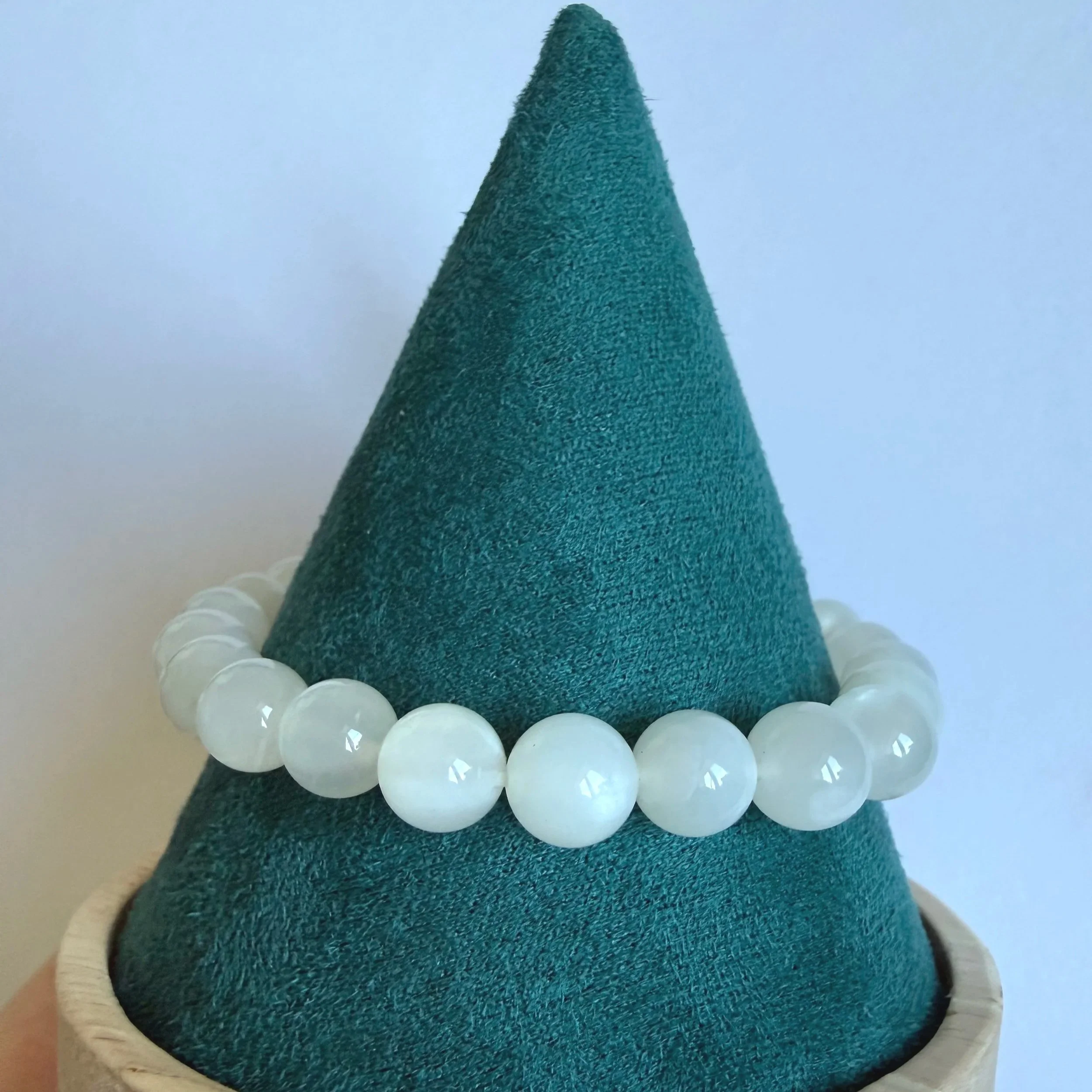 White Moonstone - 8mm Bracelet