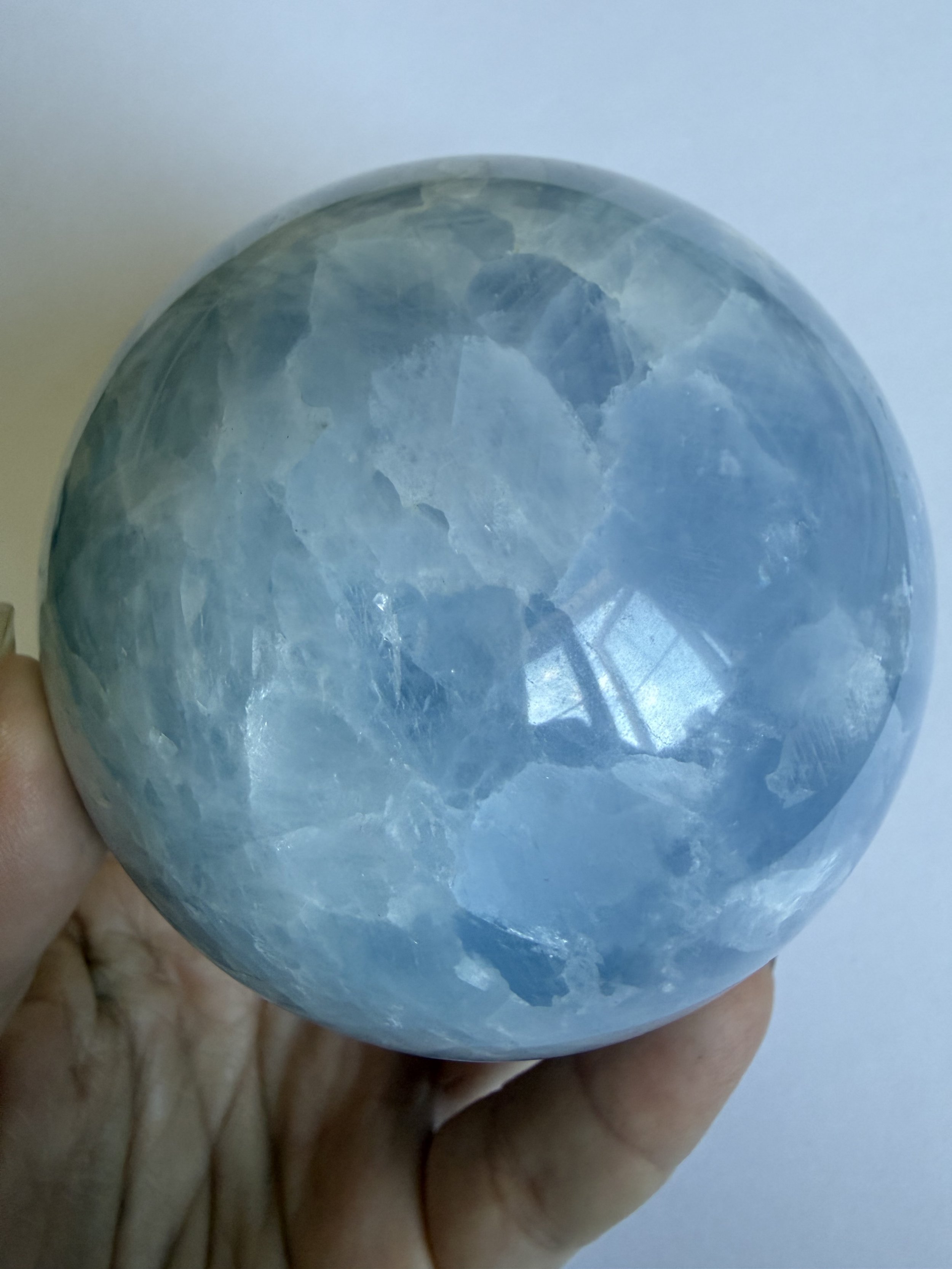 Statement Blue Calcite Sphere
