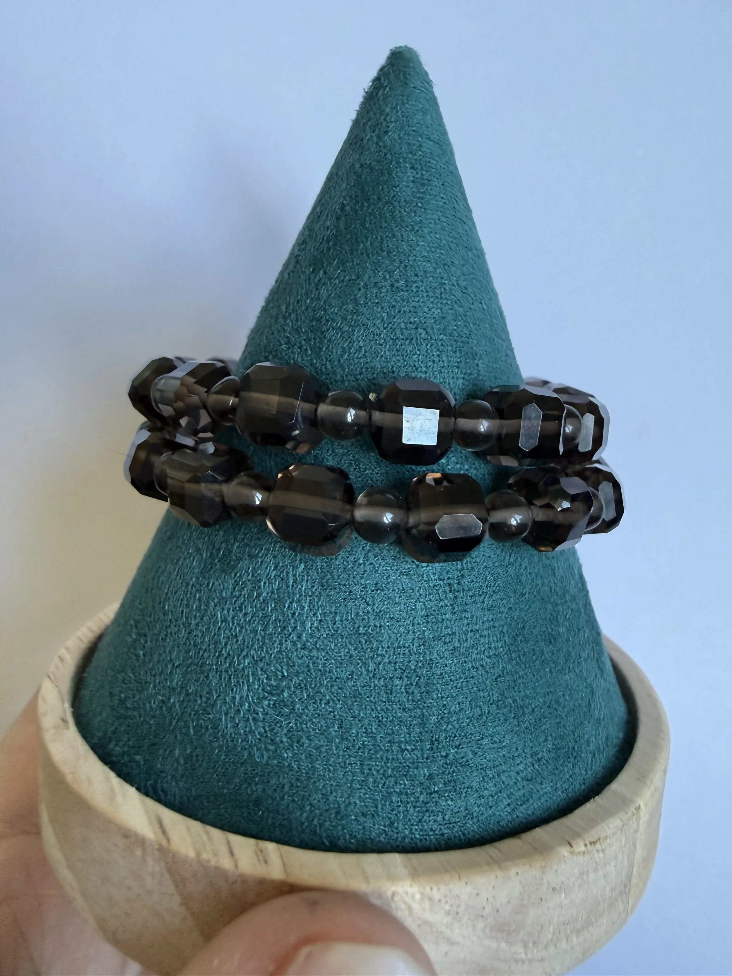 Cubic Ice Obsidian Bracelet - 6mm (approx.)