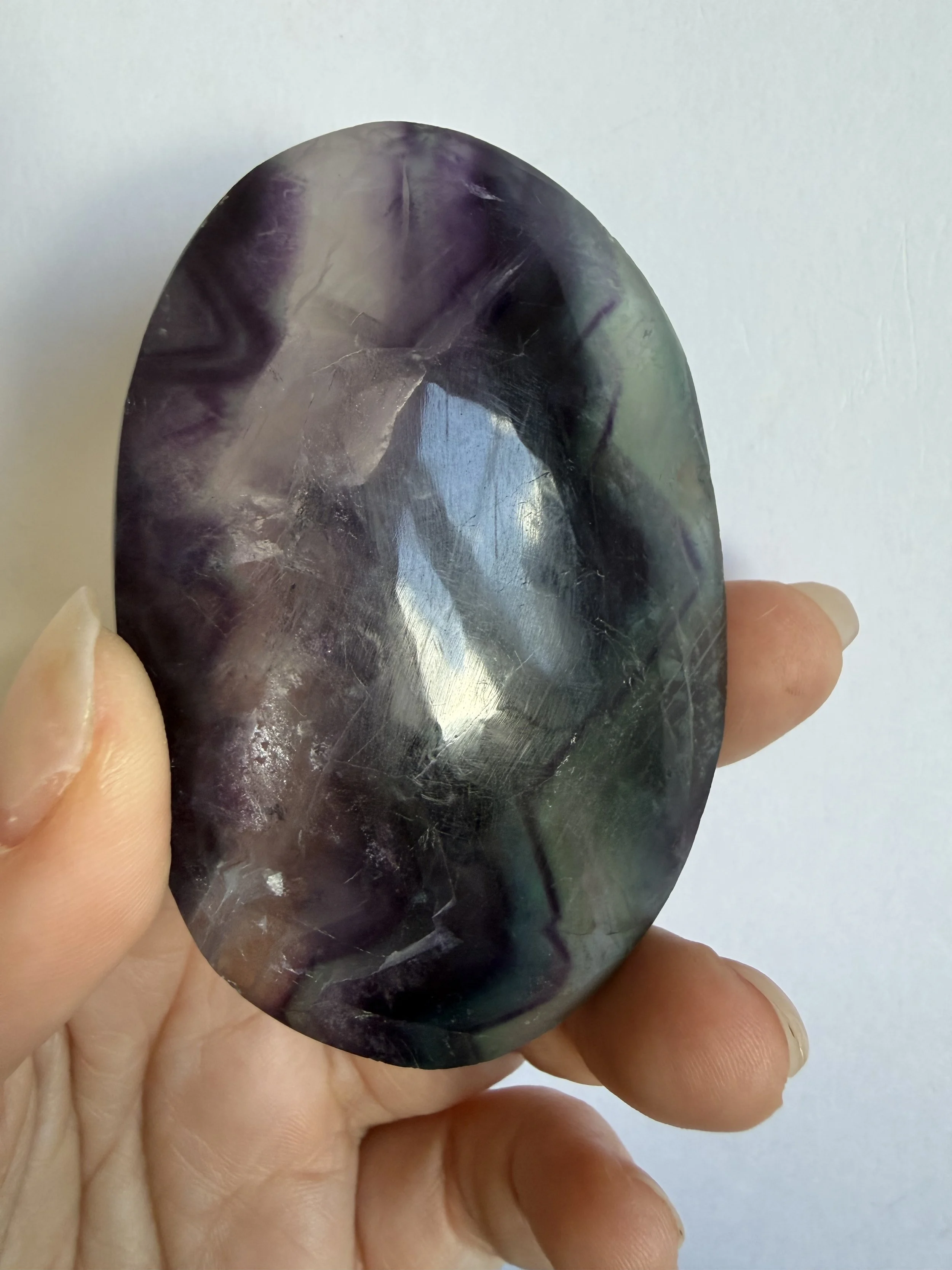 Fluorite Palmstone Large