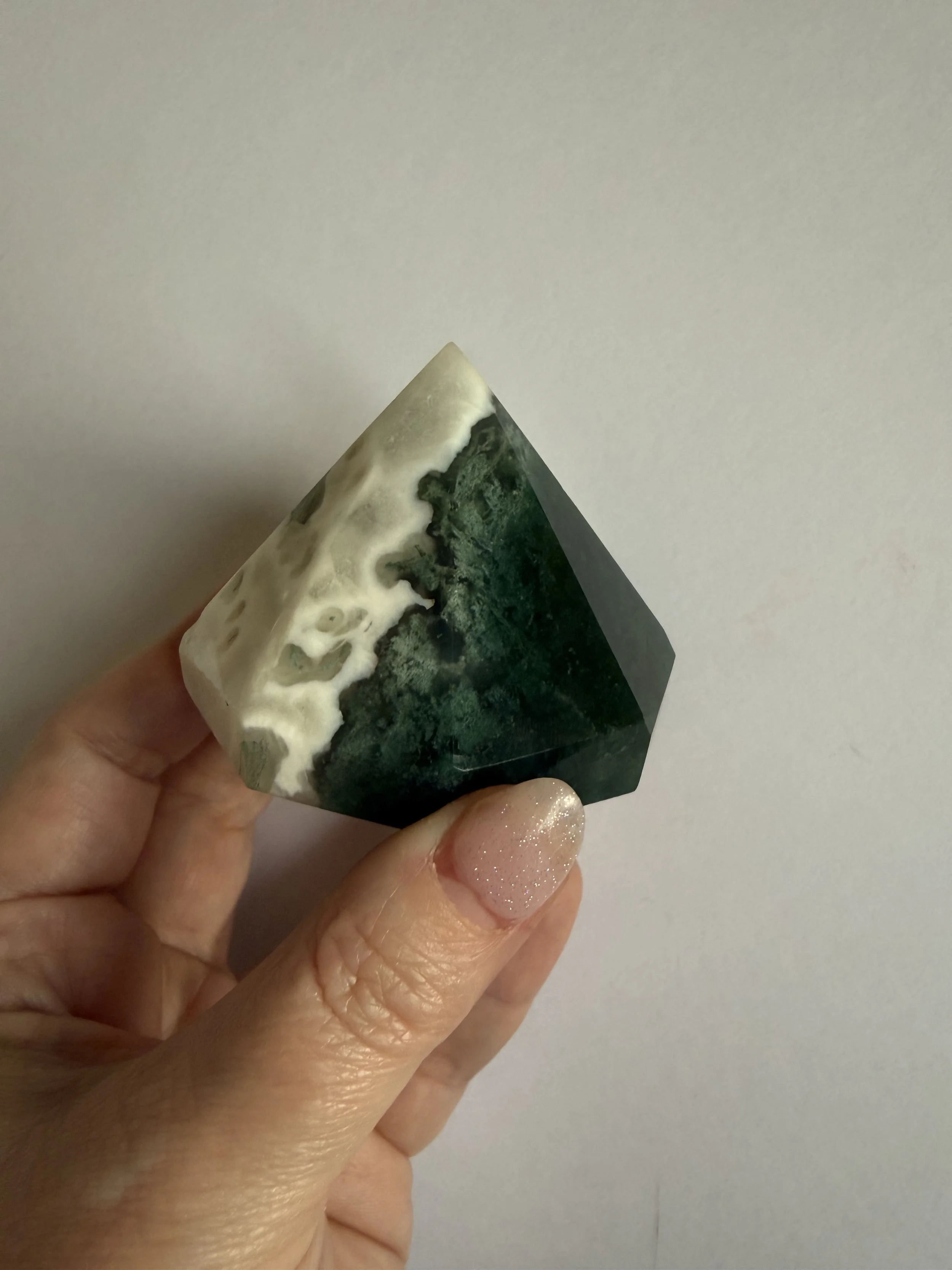 Moss Agate Diamond (B) - Small