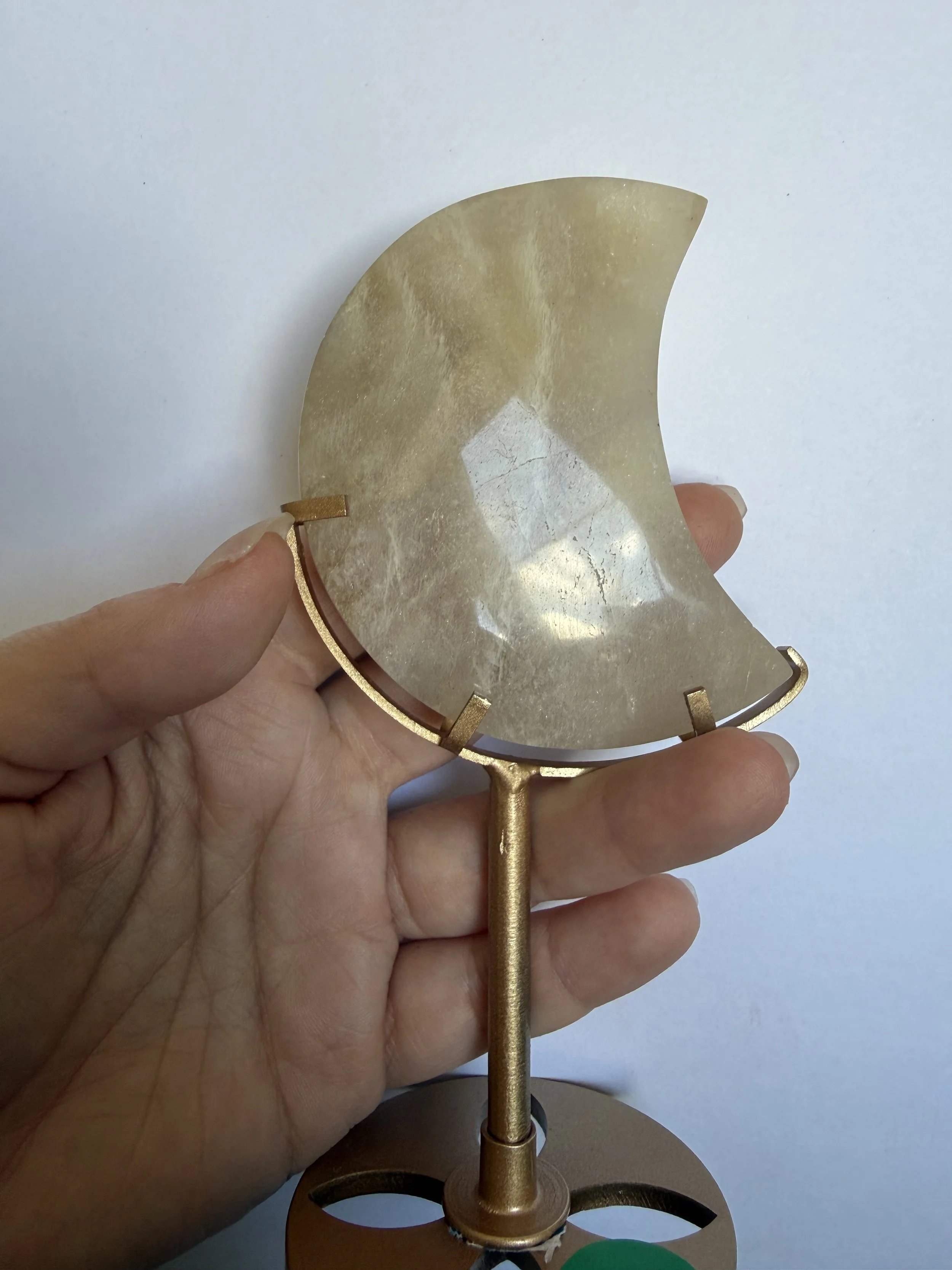 Moonstone Moon on Stand