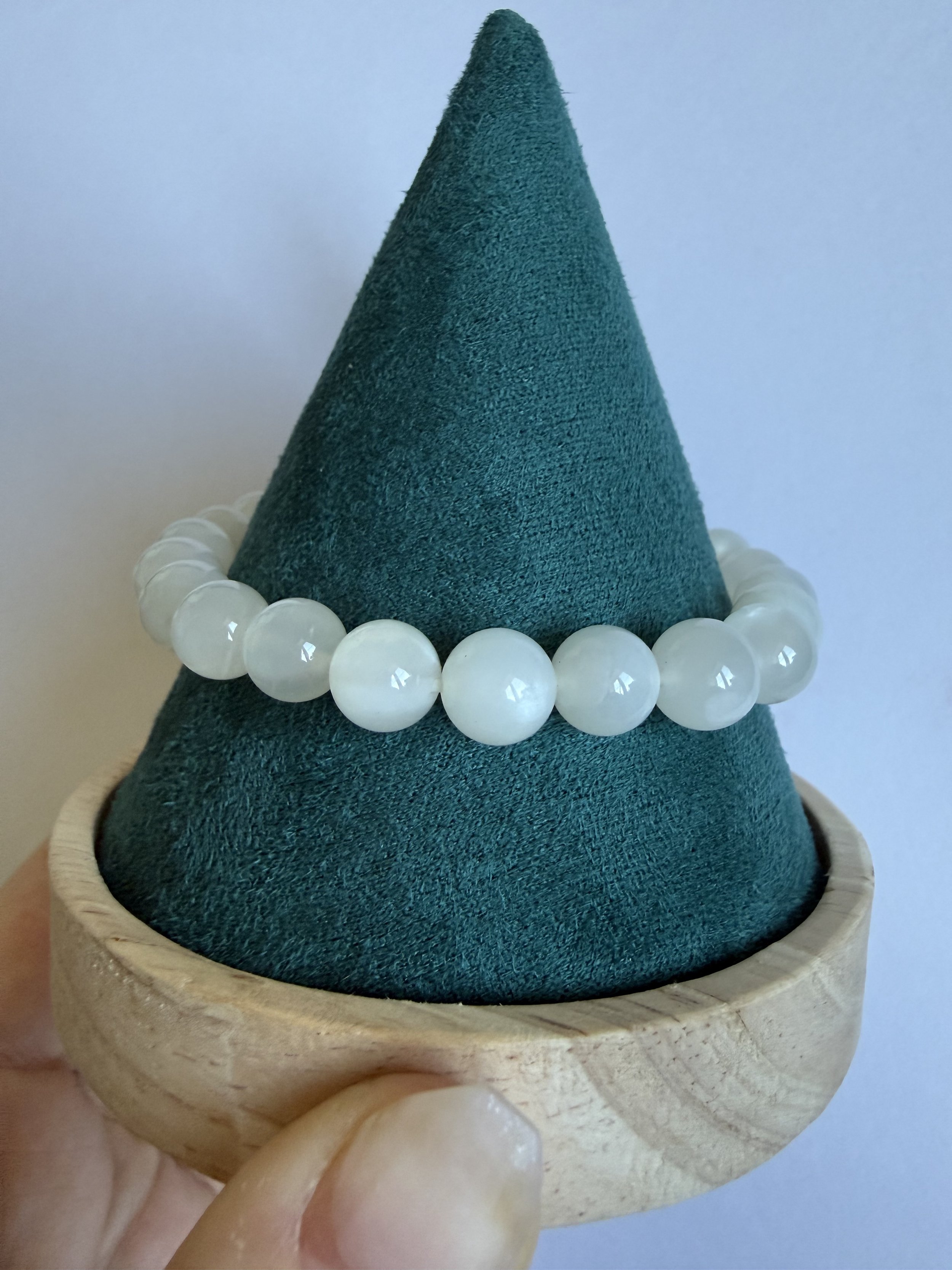 White Moonstone - 10mm Bracelet