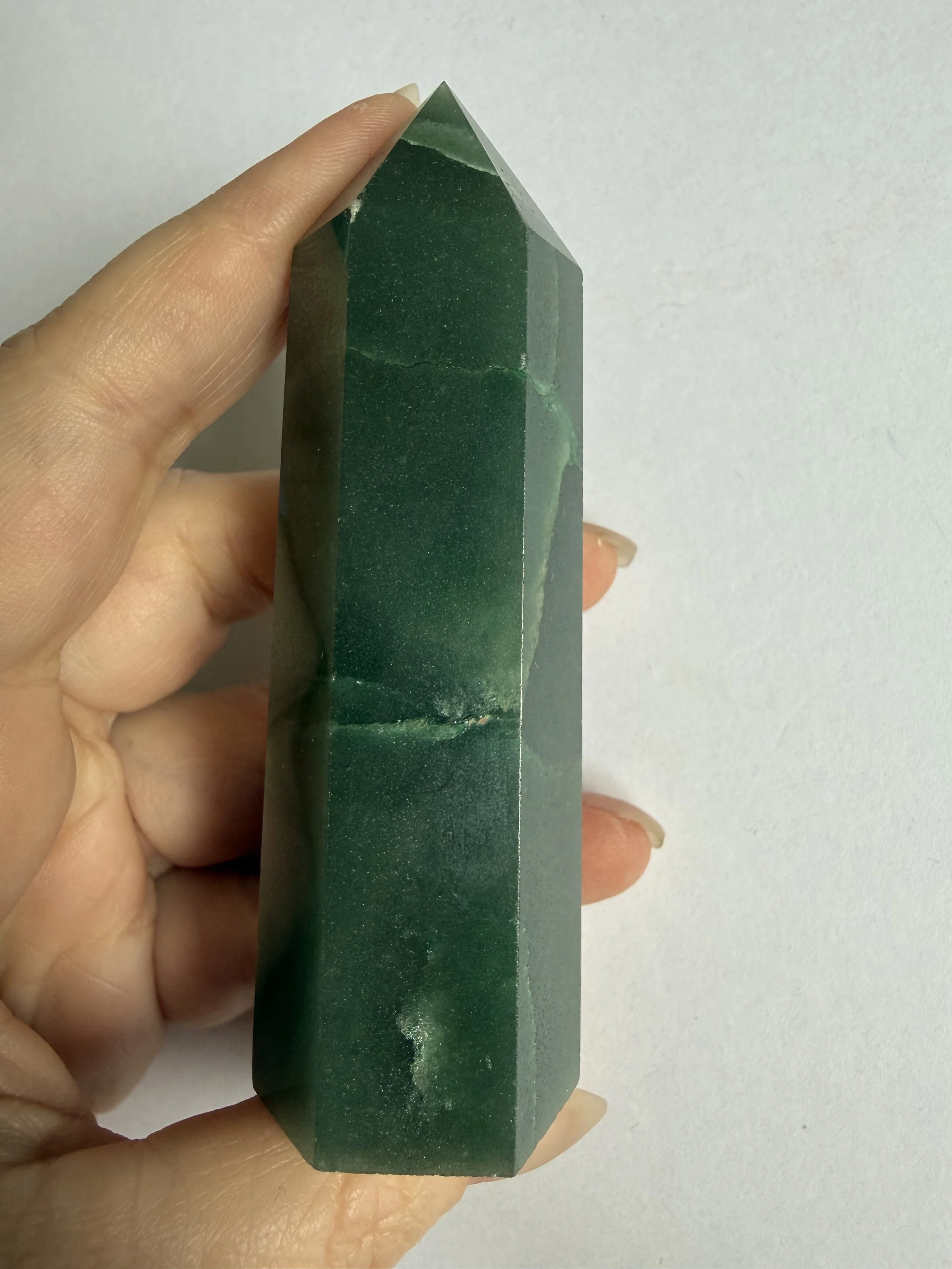 Green Strawberry Quartz Tower