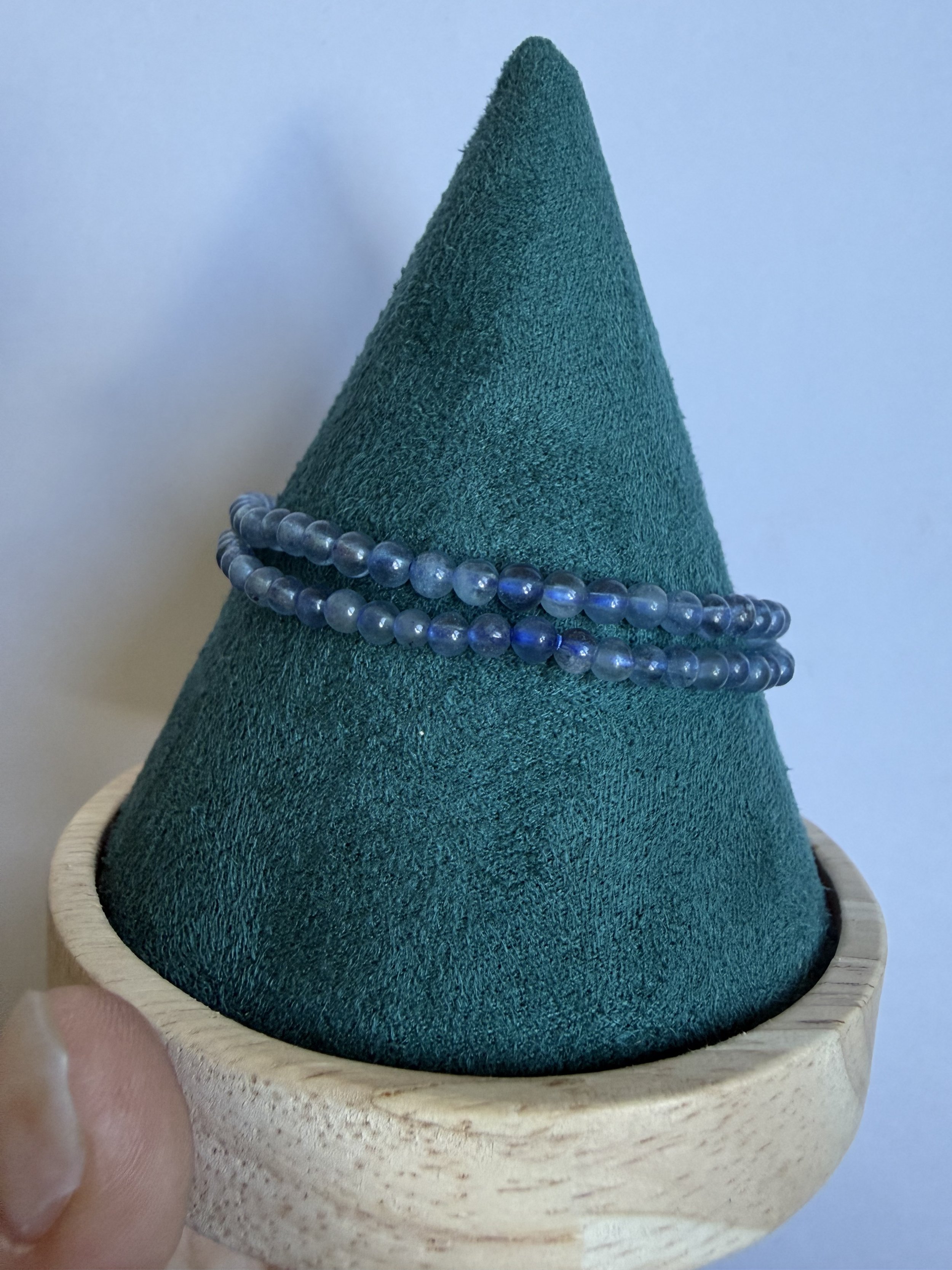 Aquamarine (Deep Blue) - 2mm Bracelet