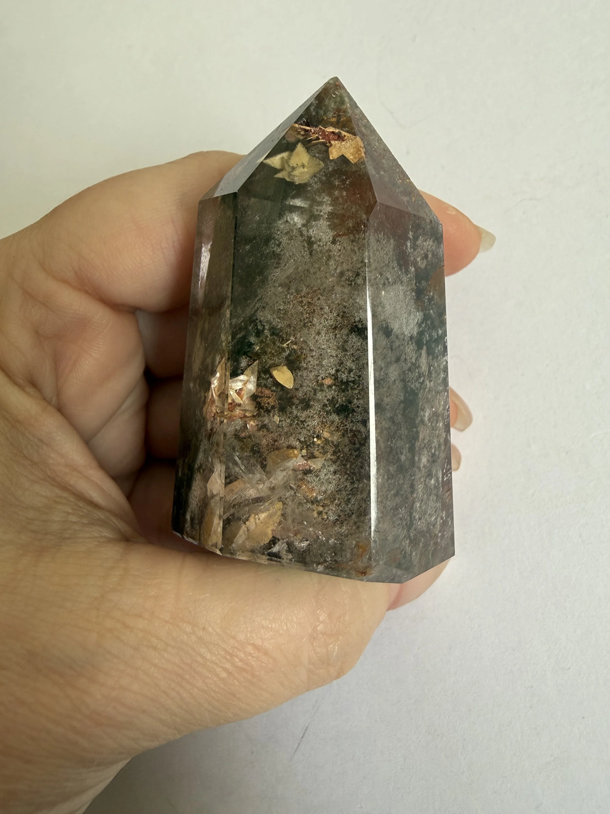 Garden Quartz (Lodalite) Tower
