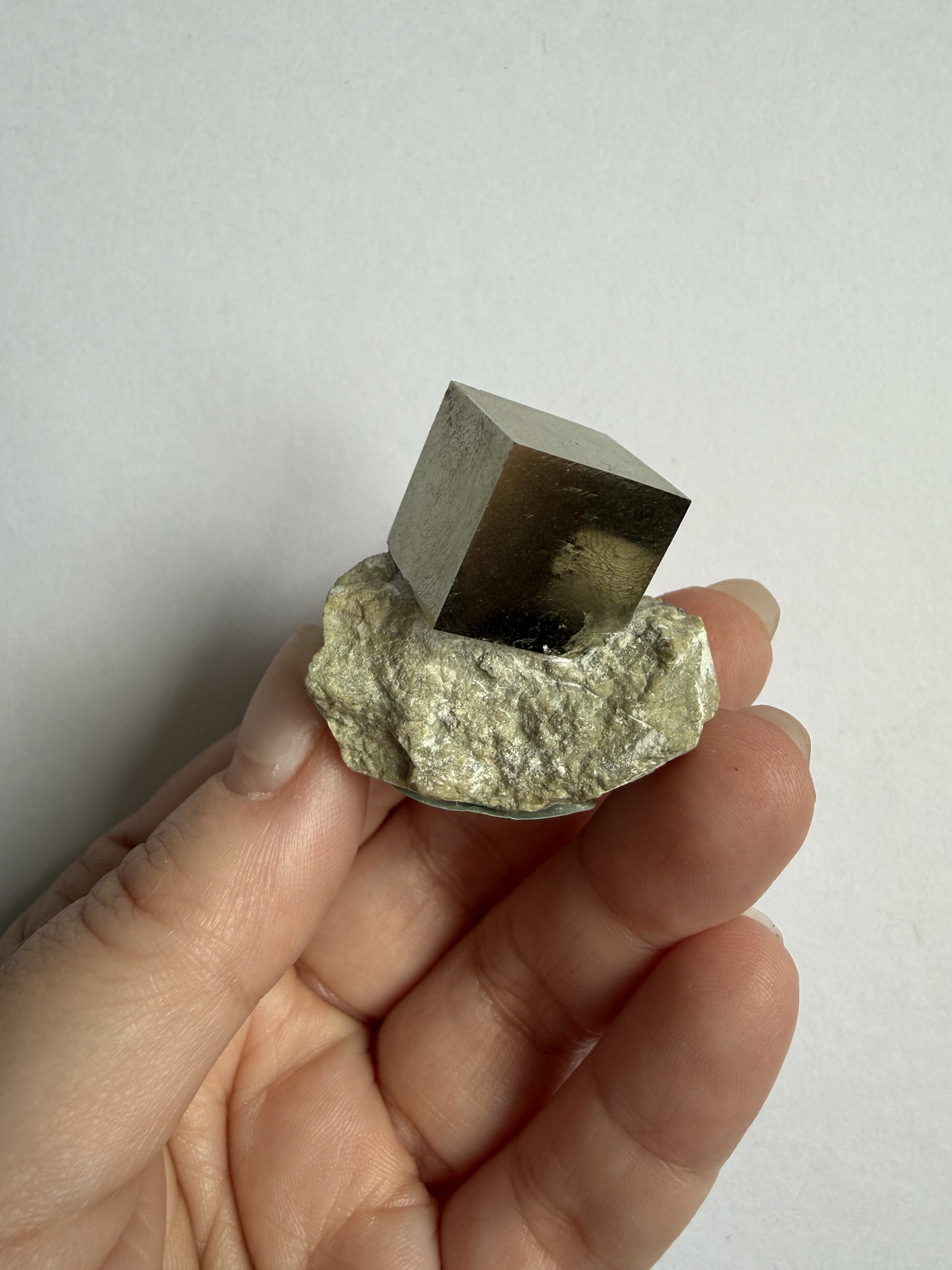 Raw Navajún Pyrite on Matrix Specimen