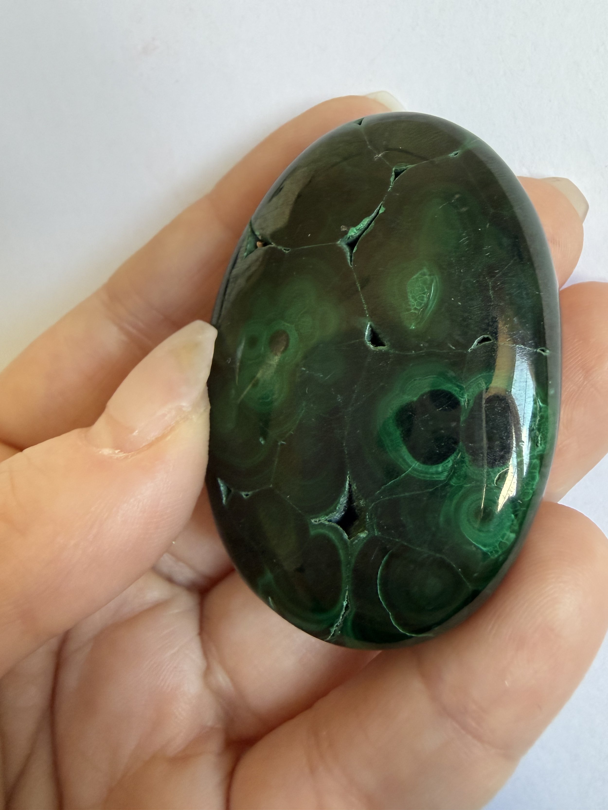 Malachite Palmstone
