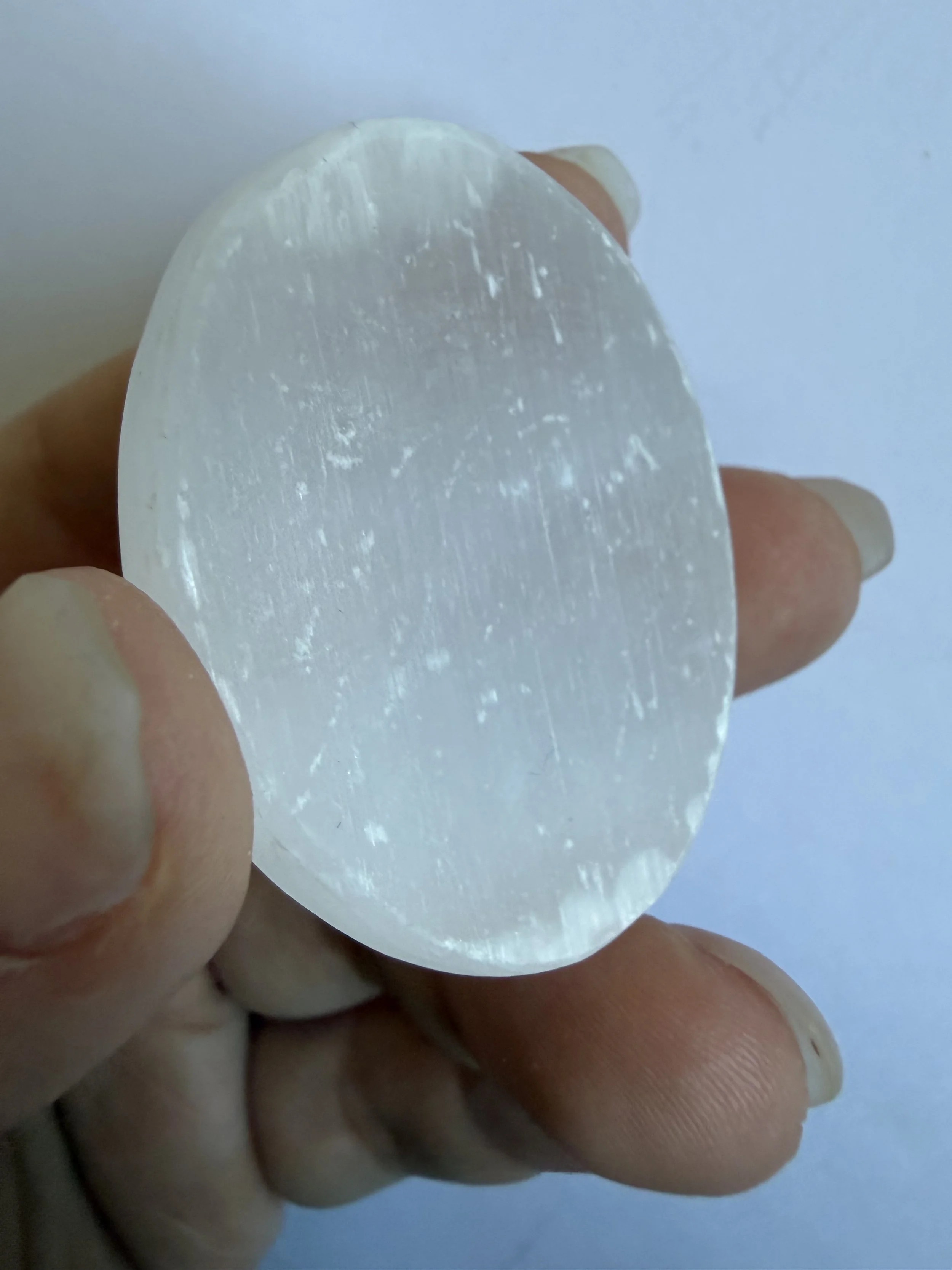 Selenite Palmstone - Natural Satin Finish