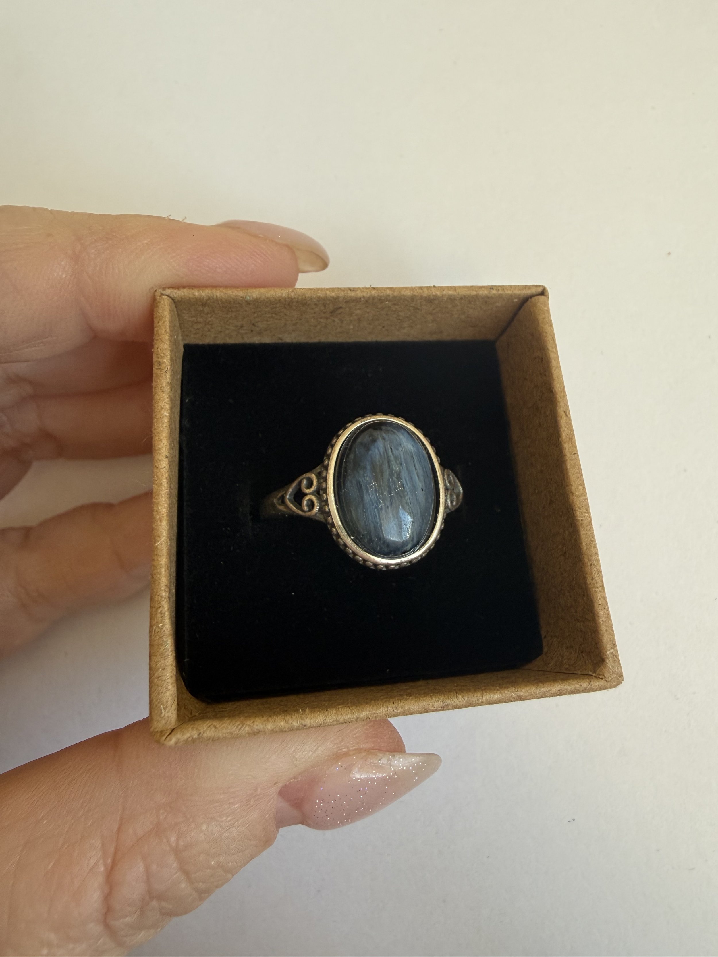 Pietersite S929 Stirling Silver Adjustable Ring
