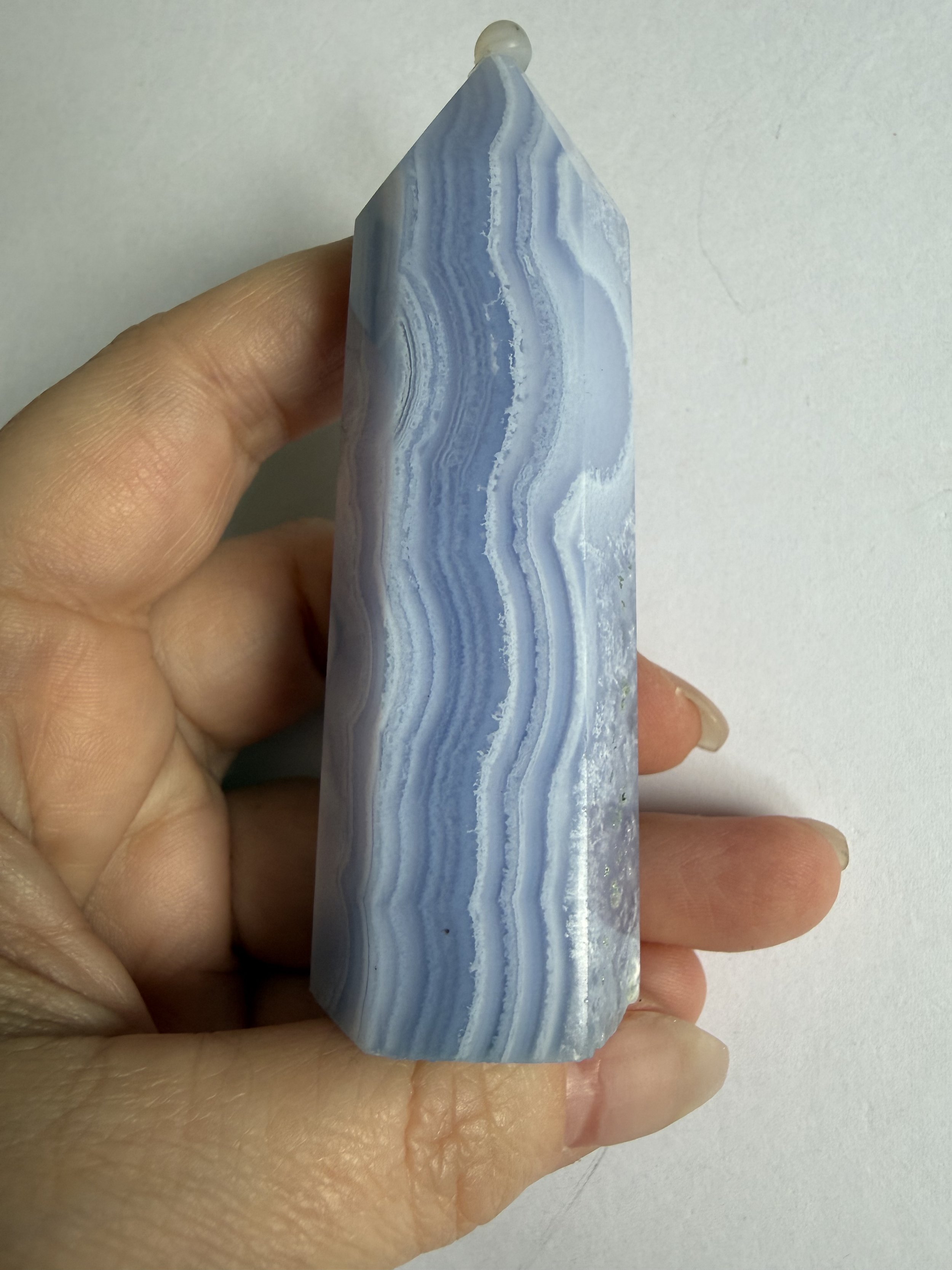 Blue Lace Agate Tower