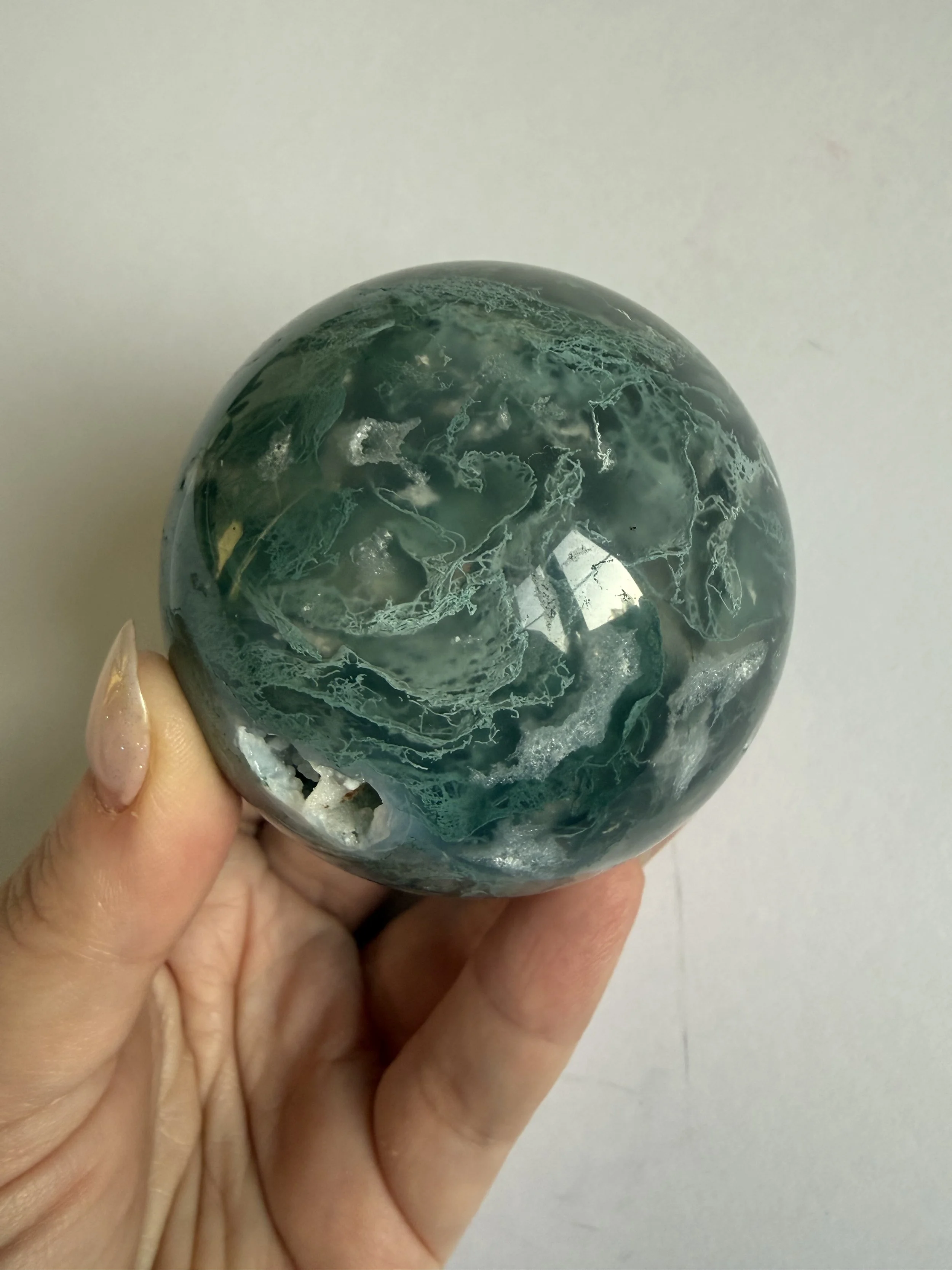 Moss Agate Sphere (A)